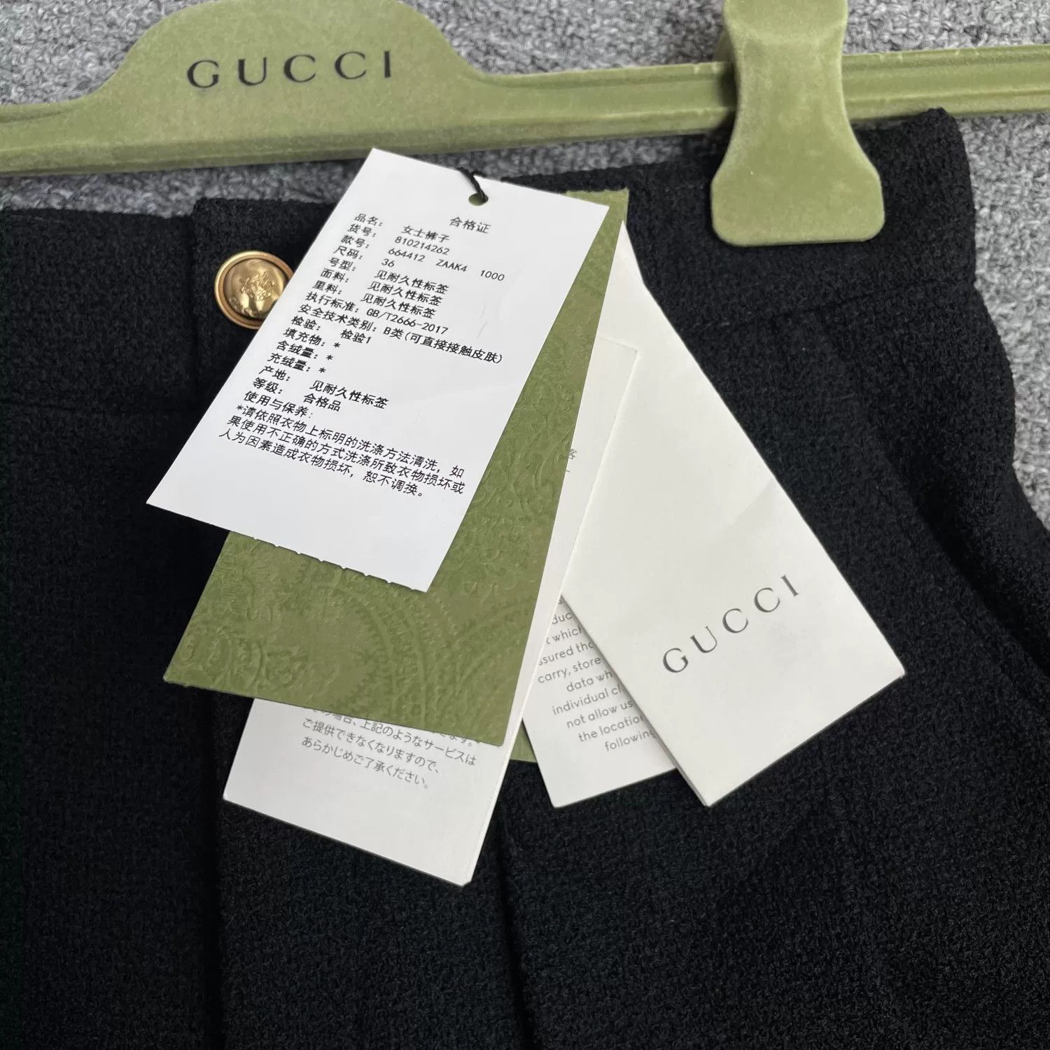 Gucci gucci black pleated casual trousers for women Size 36" / US 14 / IT 50 - 5 Thumbnail
