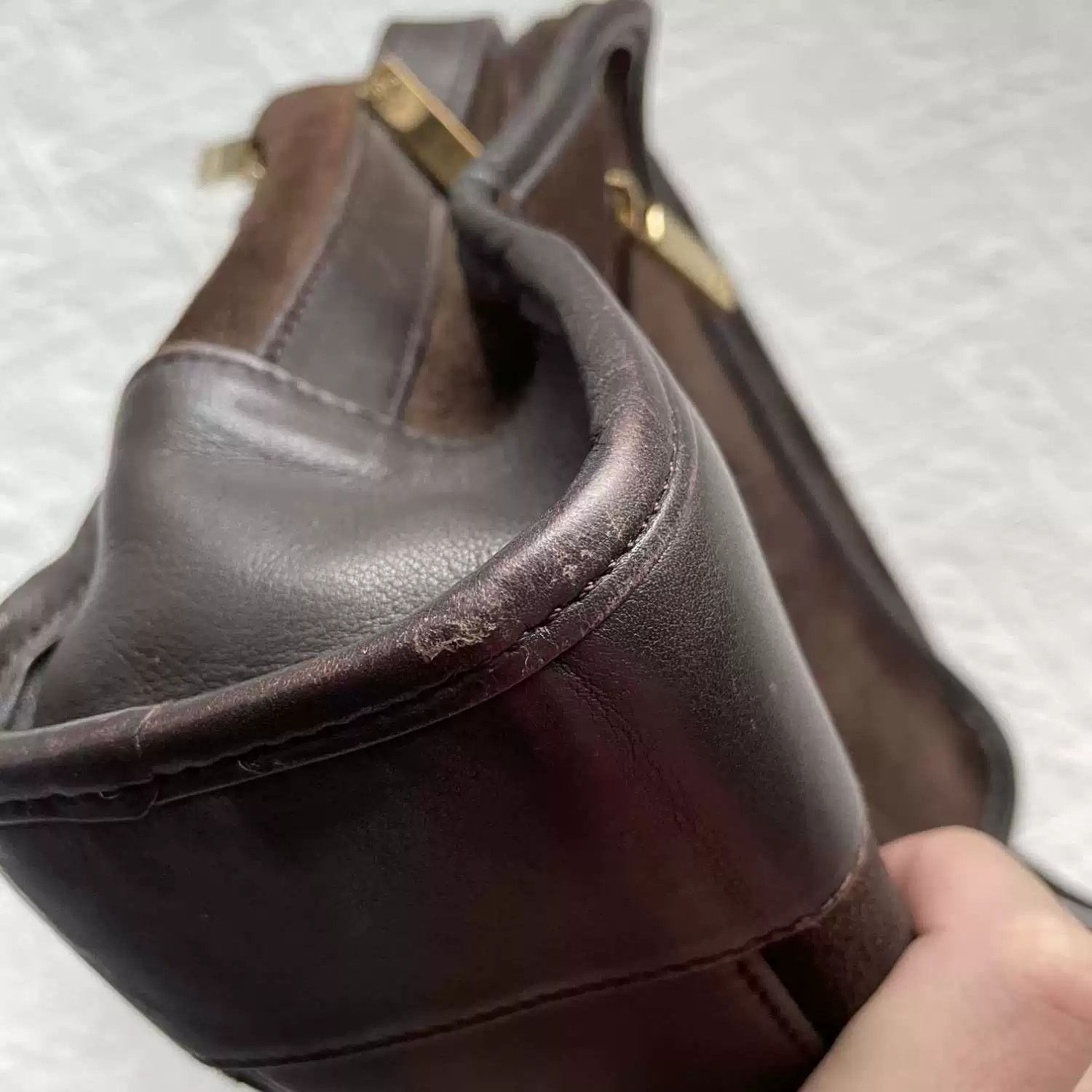 Loewe deep brown suede crossbody bag Size ONE SIZE - 3 Thumbnail