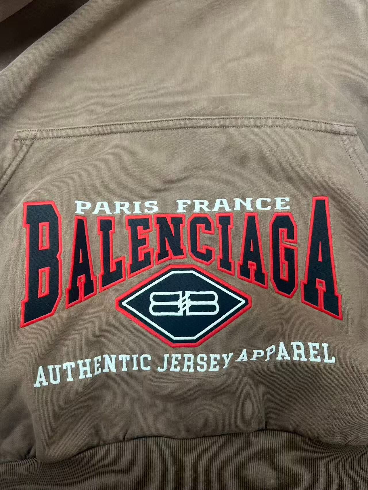 Balenciaga balenciaga brown logo hoodie for women Size M / US 6-8 / IT 42-44 - 3 Thumbnail