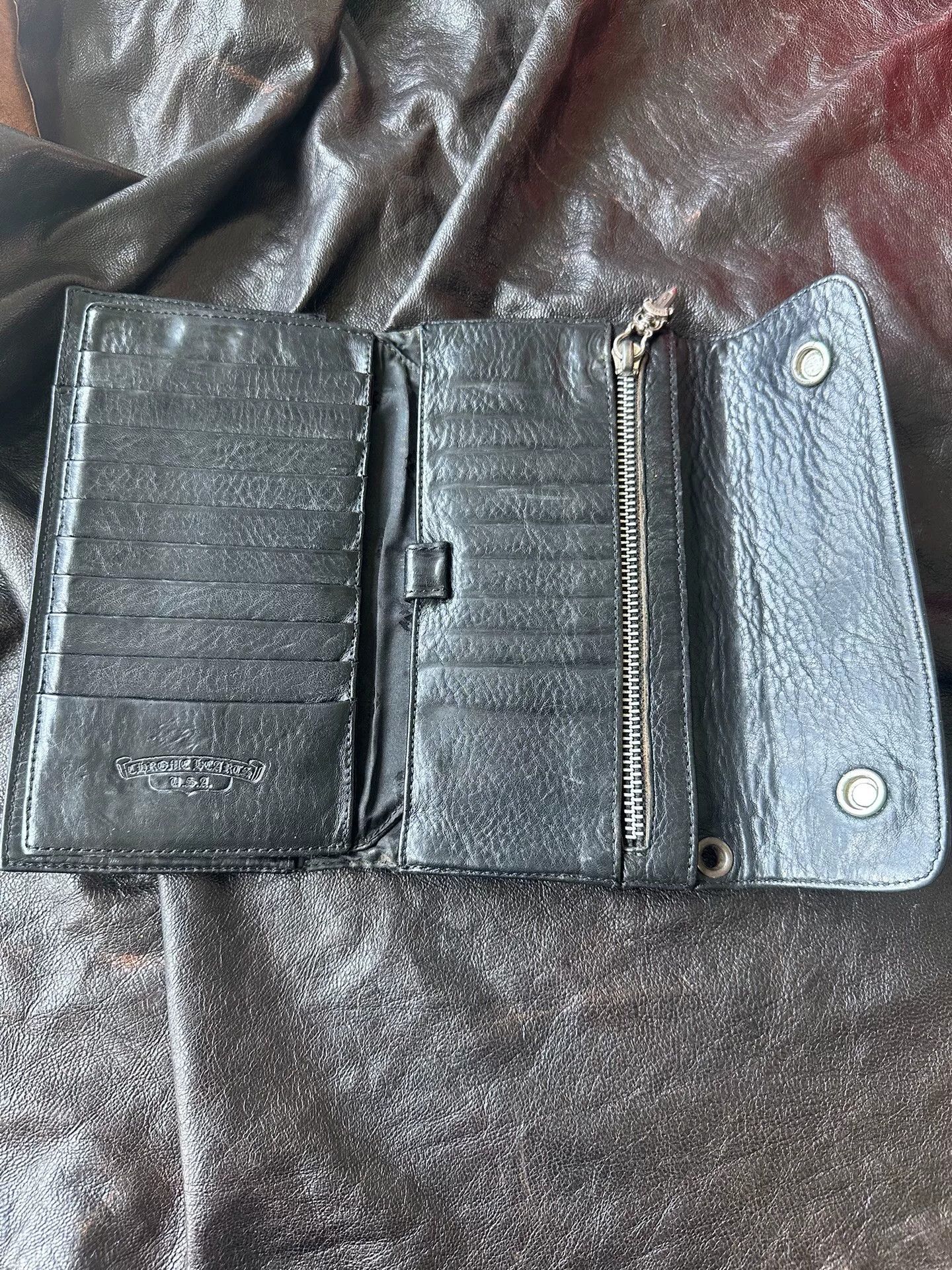 Chrome Hearts chrome hearts wave wallet black leather Size ONE SIZE - 3 Thumbnail