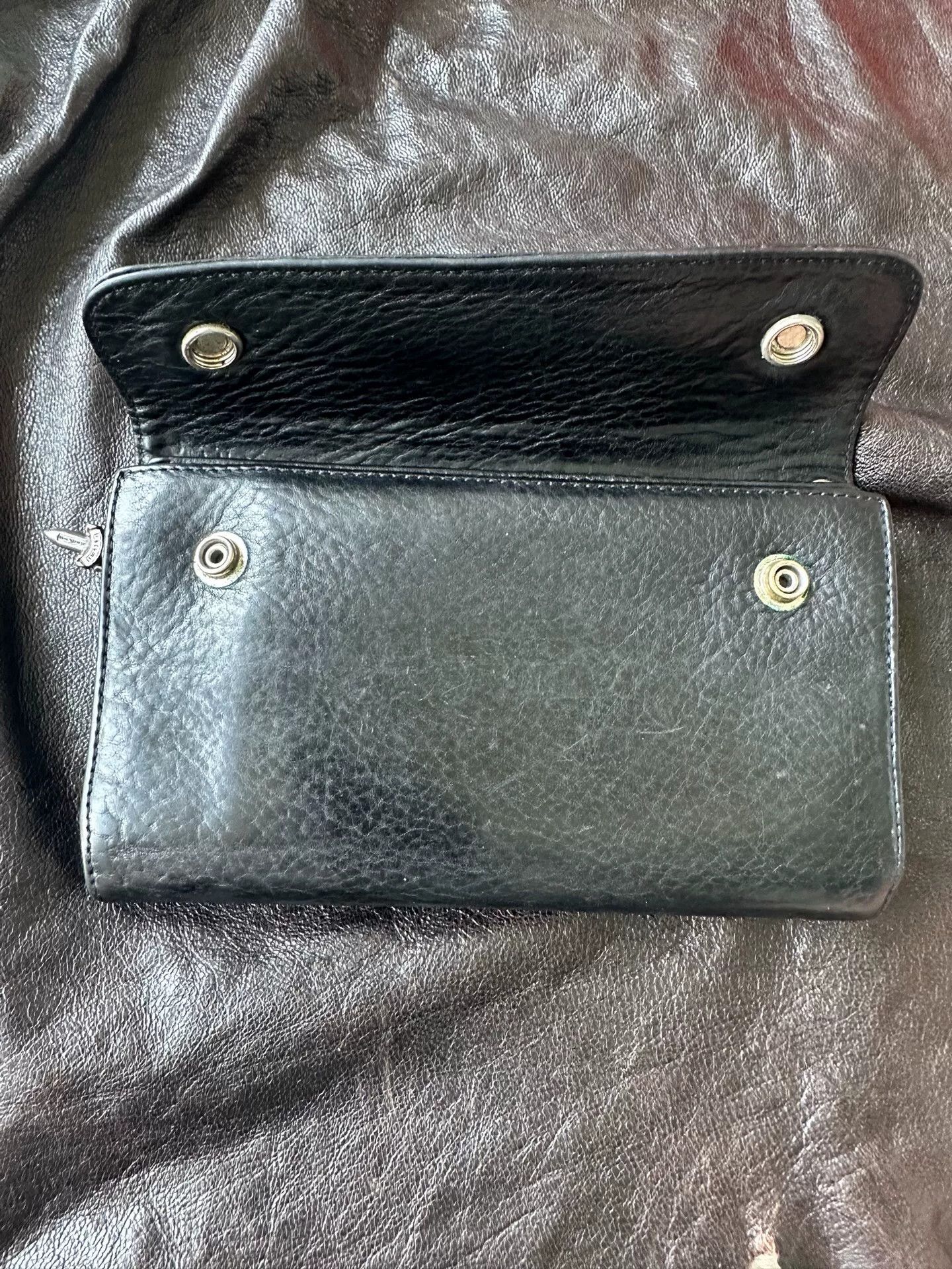 Chrome Hearts chrome hearts wave wallet black leather Size ONE SIZE - 2 Thumbnail