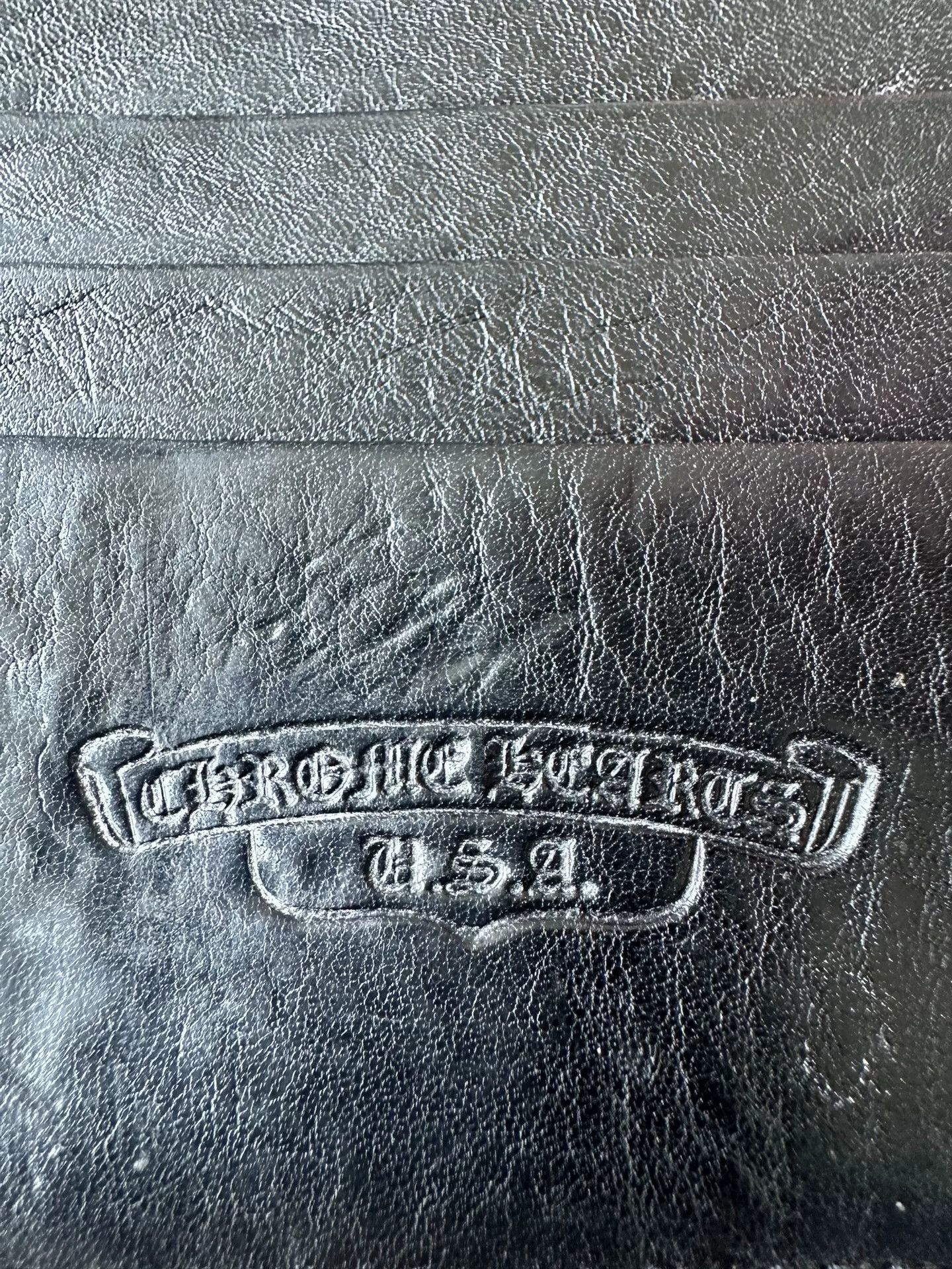 Chrome Hearts chrome hearts wave wallet black leather Size ONE SIZE - 4 Thumbnail