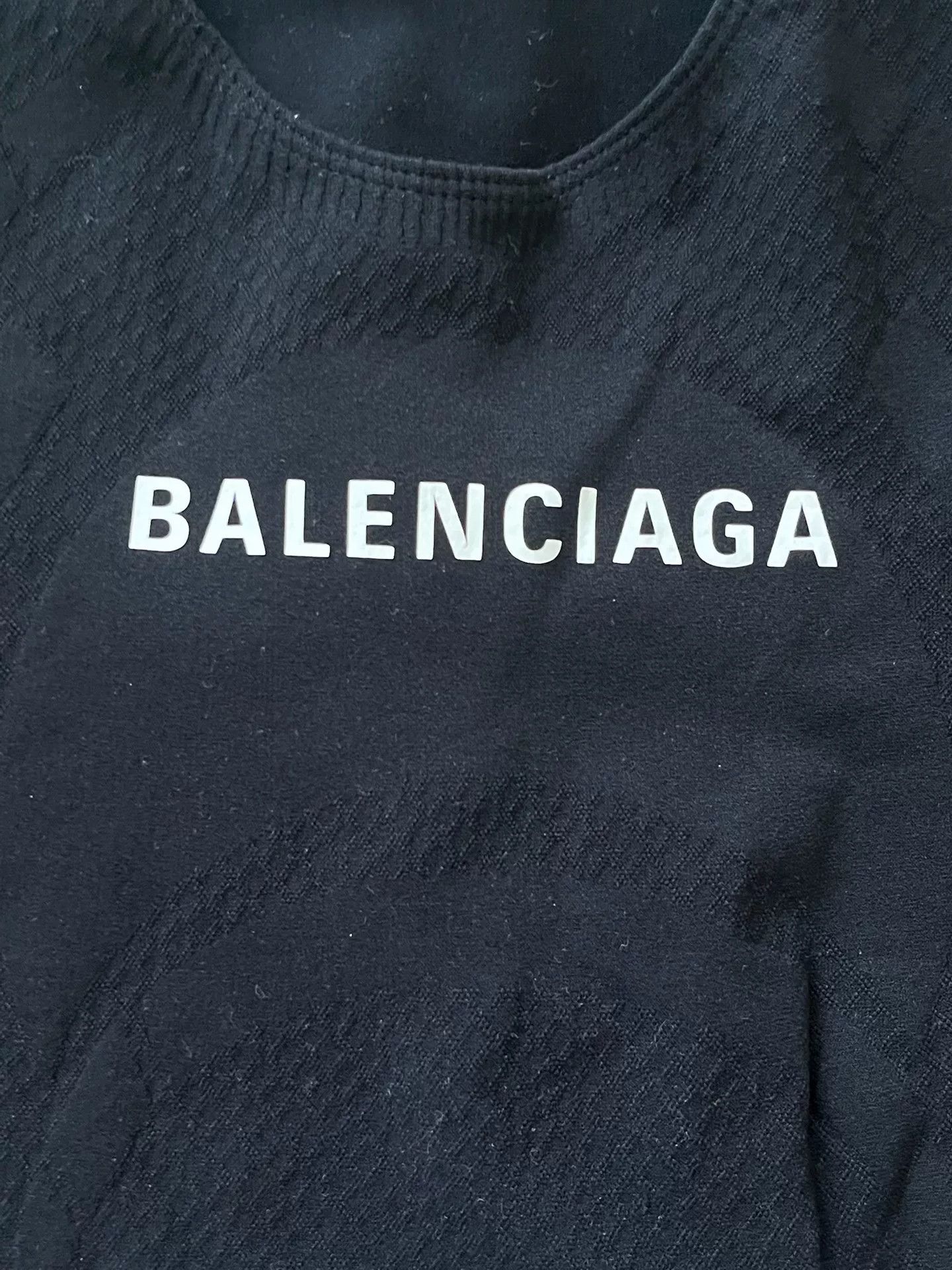 Balenciaga Balenciaga Black Logo Print Short Sleeve T-Shirt Size M / US 6-8 / IT 42-44 - 3 Thumbnail