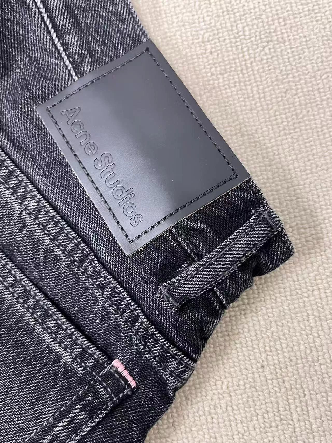 Acne Studios black wide-leg denim trousers for men Size US 30 / EU 46 - 3 Thumbnail