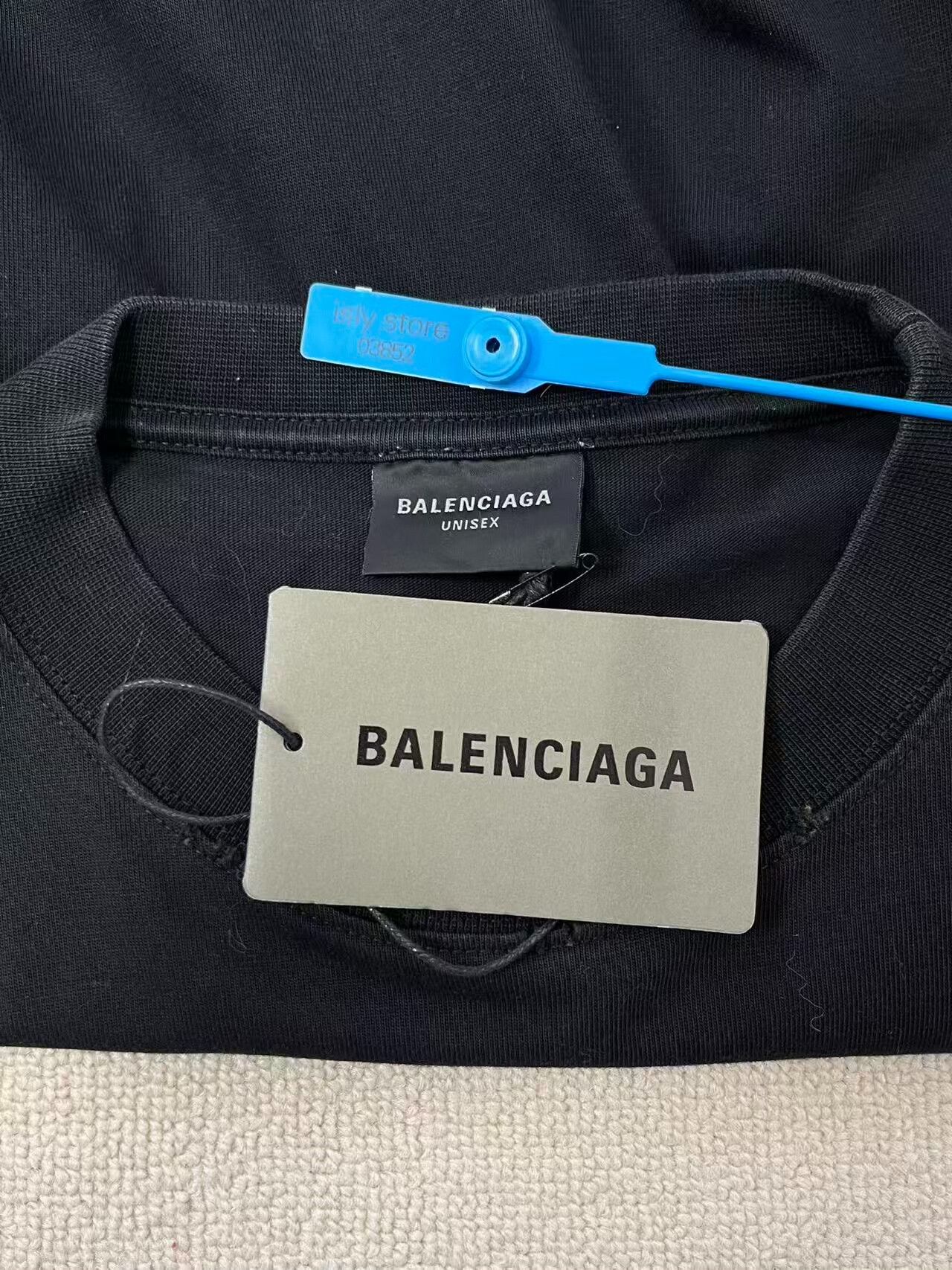 Balenciaga balenciaga long sleeve logo t-shirt Size US M / EU 48-50 / 2 - 5 Thumbnail