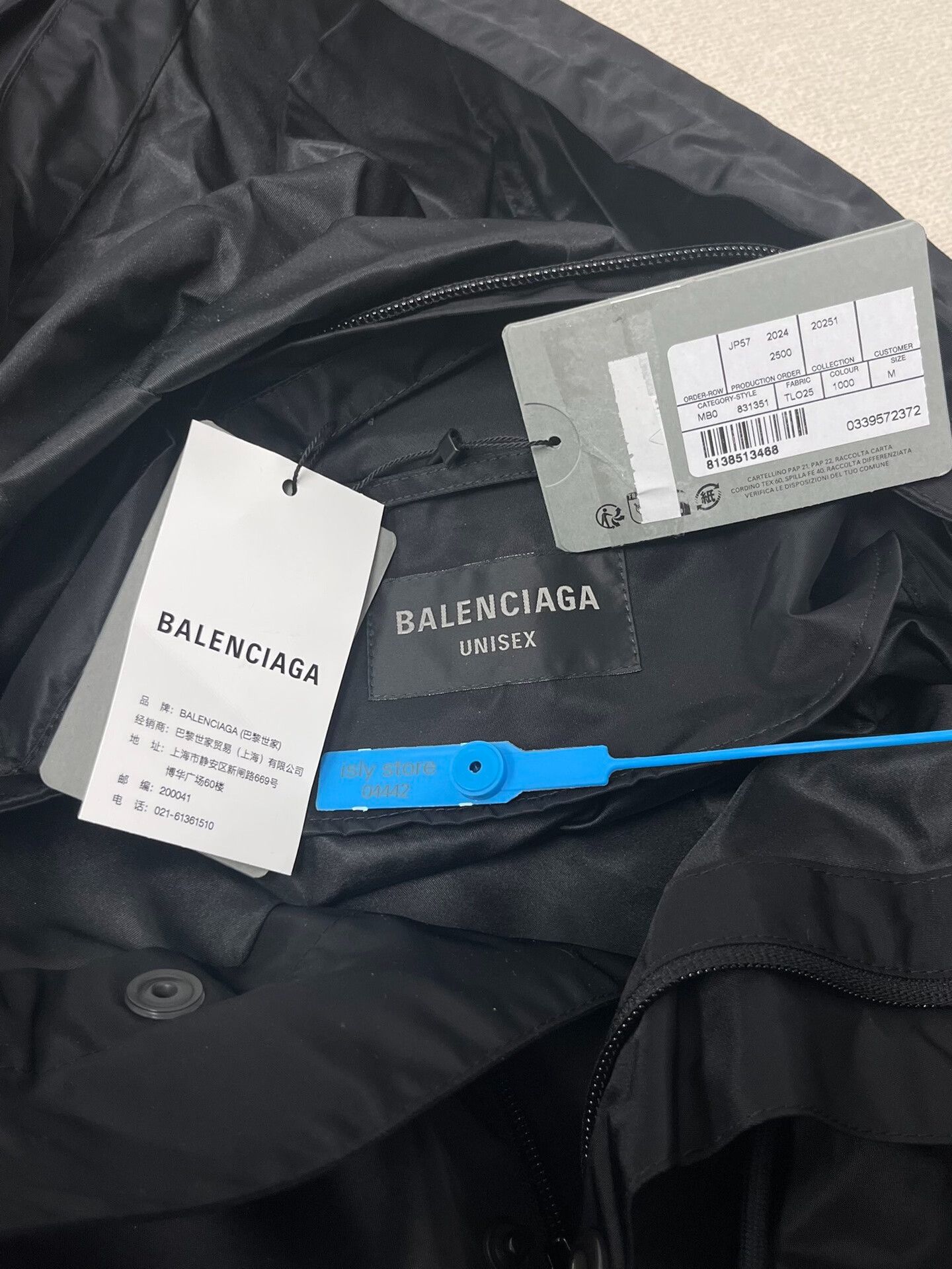 Balenciaga balenciaga black hooded long coat for men Size US M / EU 48-50 / 2 - 5 Thumbnail