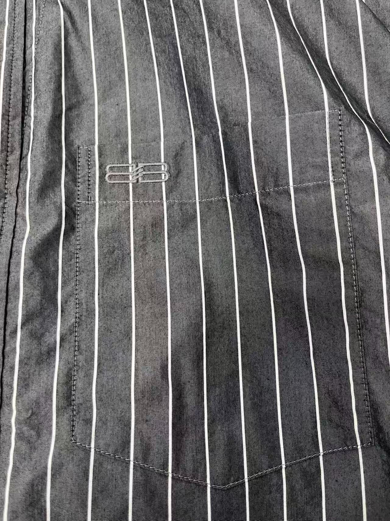 Balenciaga striped long sleeve button-up shirt by Balenciaga Size US M / EU 48-50 / 2 - 3 Thumbnail