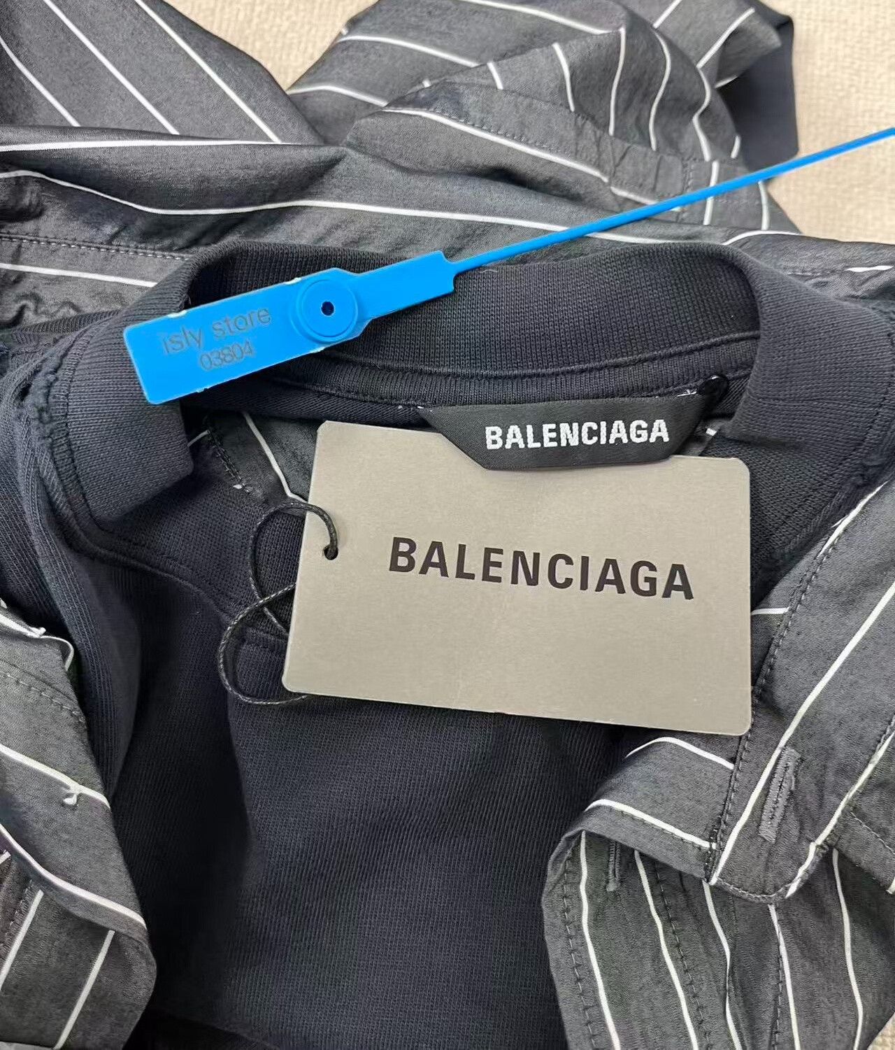 Balenciaga striped long sleeve button-up shirt by Balenciaga Size US M / EU 48-50 / 2 - 5 Thumbnail