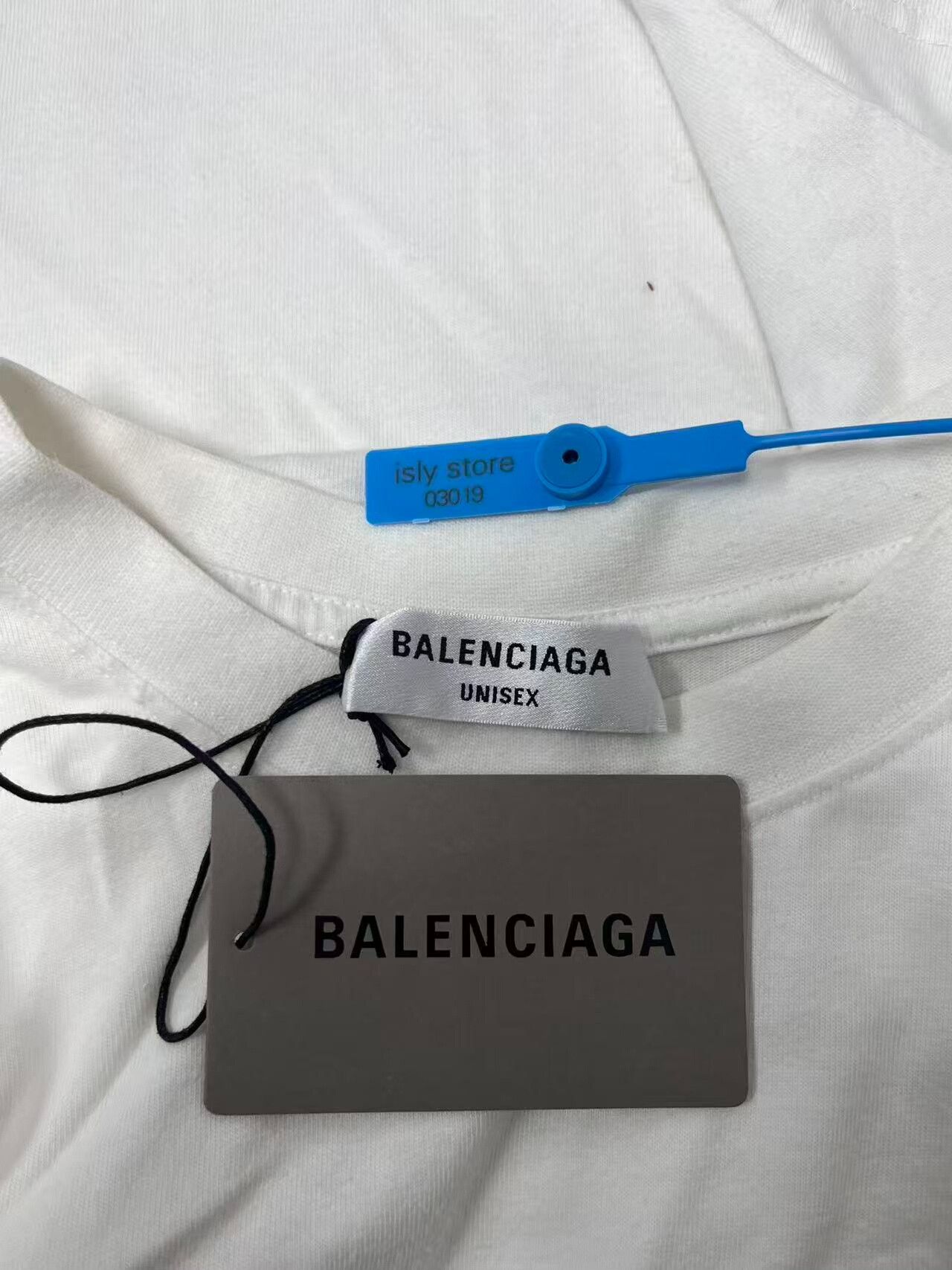Balenciaga balenciaga white logo print casual t-shirt Size S / US 4 / IT 40 - 5 Thumbnail