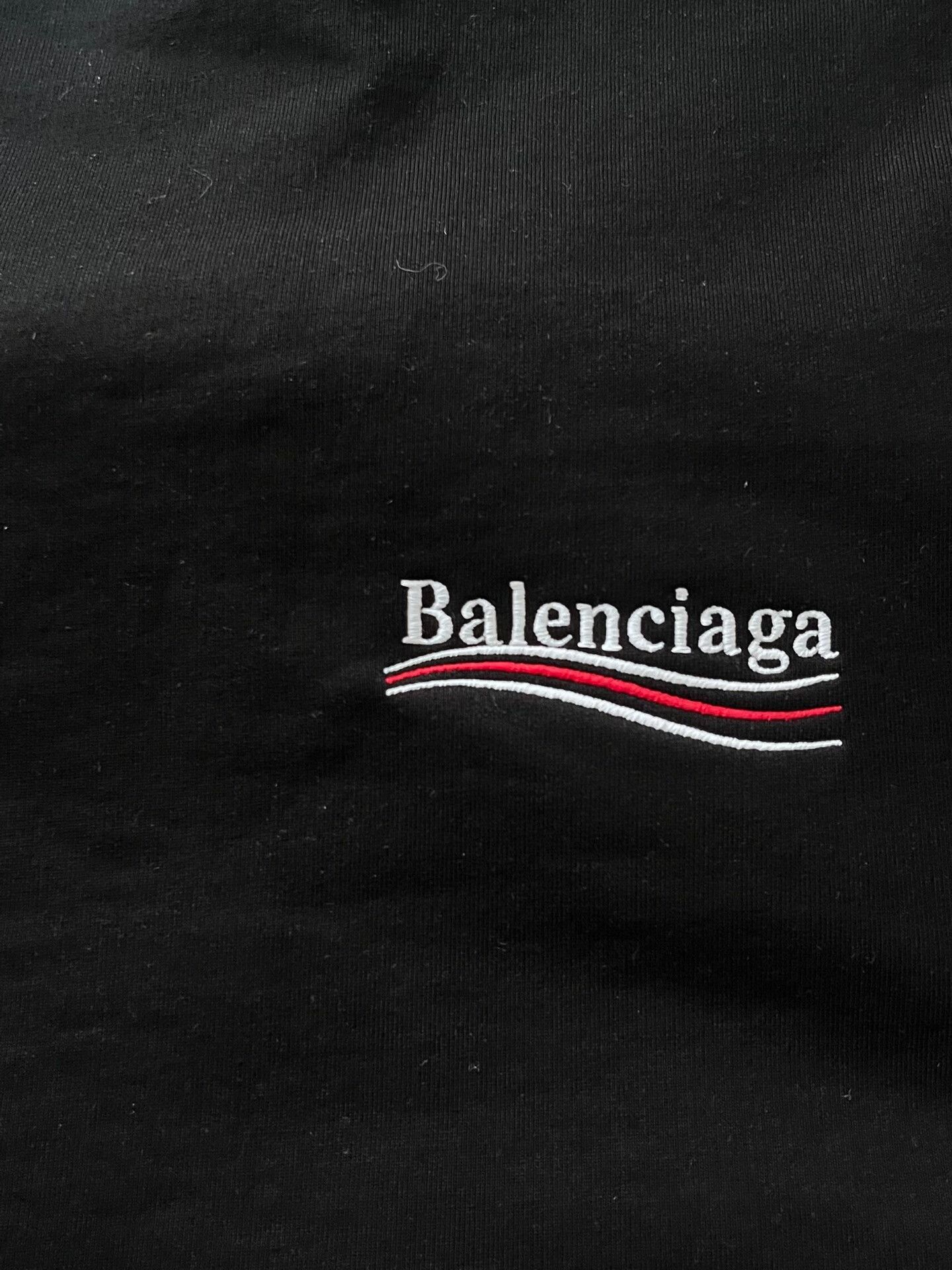 Balenciaga balenciaga embroidered logo black sweatshirt Size US L / EU 52-54 / 3 - 3 Thumbnail