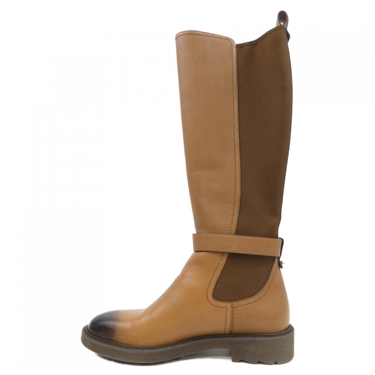 Salvatore Ferragamo Salvatore Ferragamo Salvatore Ferragamo Long Boots Leather Shoes 0229 6 DUTY FREE for USA Size ONE SIZE - 2 Thumbnail