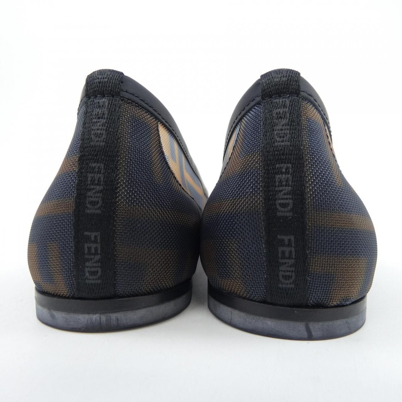 Fendi Fendi Fendi Colibri Leather FF Mesh Flat Shoes Leather Shoes 8F8587A8UC DUTY FREE for USA Size ONE SIZE - 5 Thumbnail