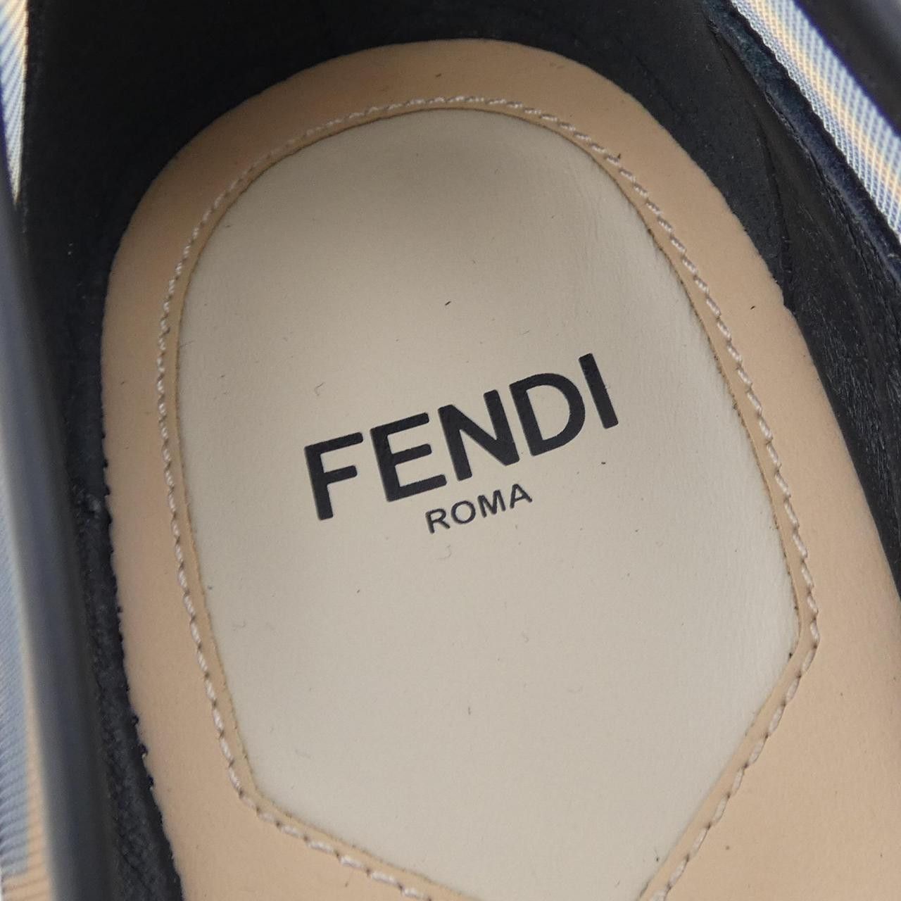 Fendi Fendi Fendi Colibri Leather FF Mesh Flat Shoes Leather Shoes 8F8587A8UC DUTY FREE for USA Size ONE SIZE - 6 Thumbnail