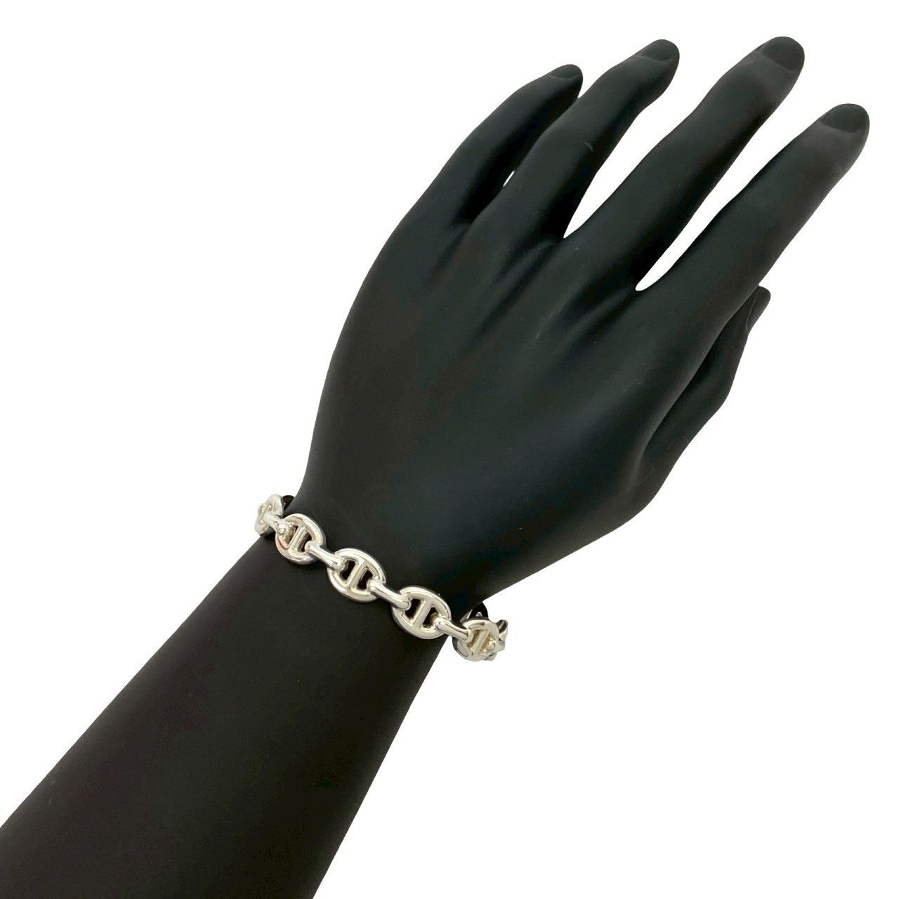 Hermes Hermes Hermès Anchaine Silver 925 Bracelet Metal Bangle DUTY FREE for USA Size ONE SIZE - 2 Thumbnail