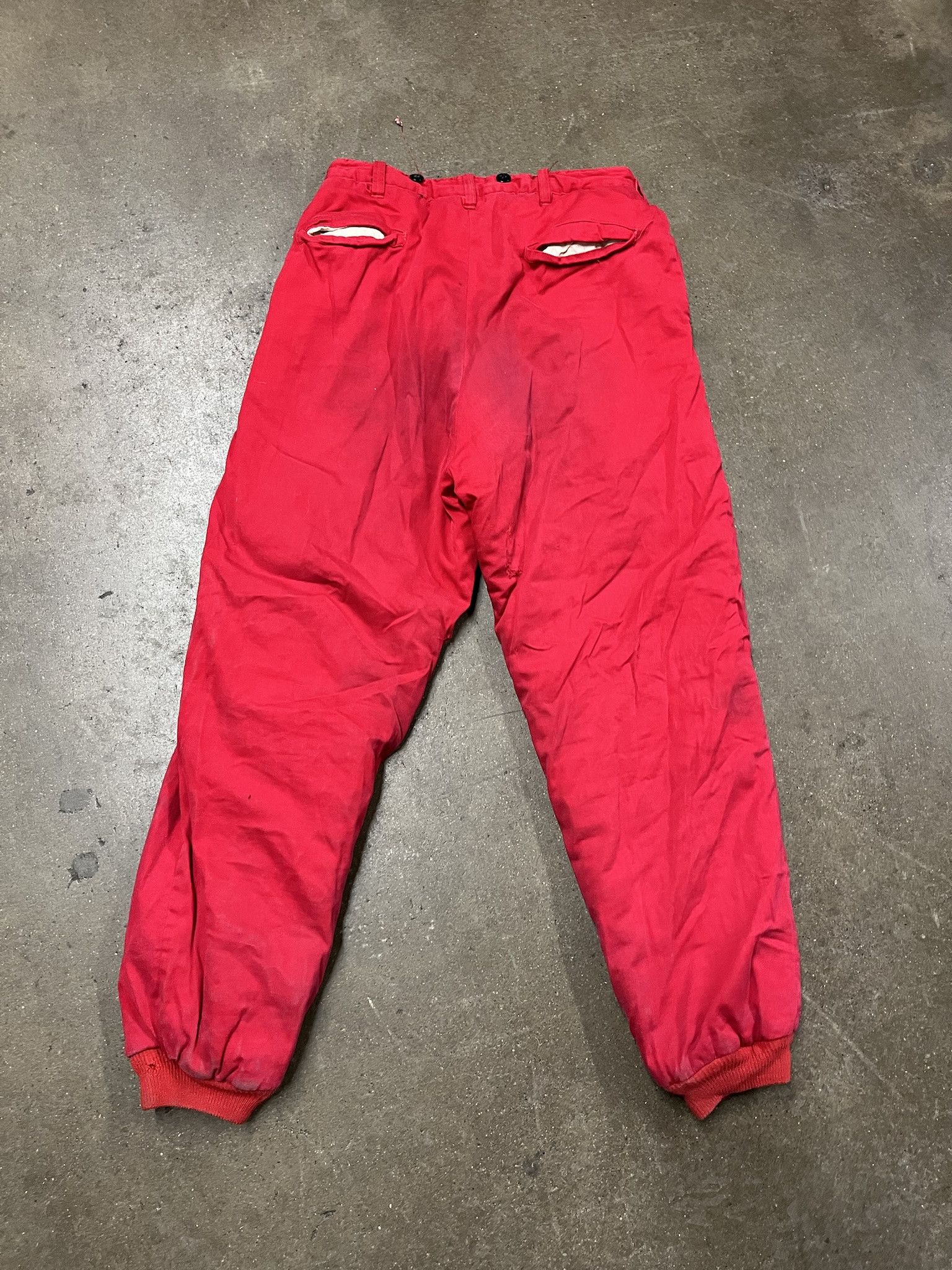 Carhartt Vintae 1960s Red Quilted Lined Snow Pants Size 30 Size US 30 / EU 46 - 5 Thumbnail