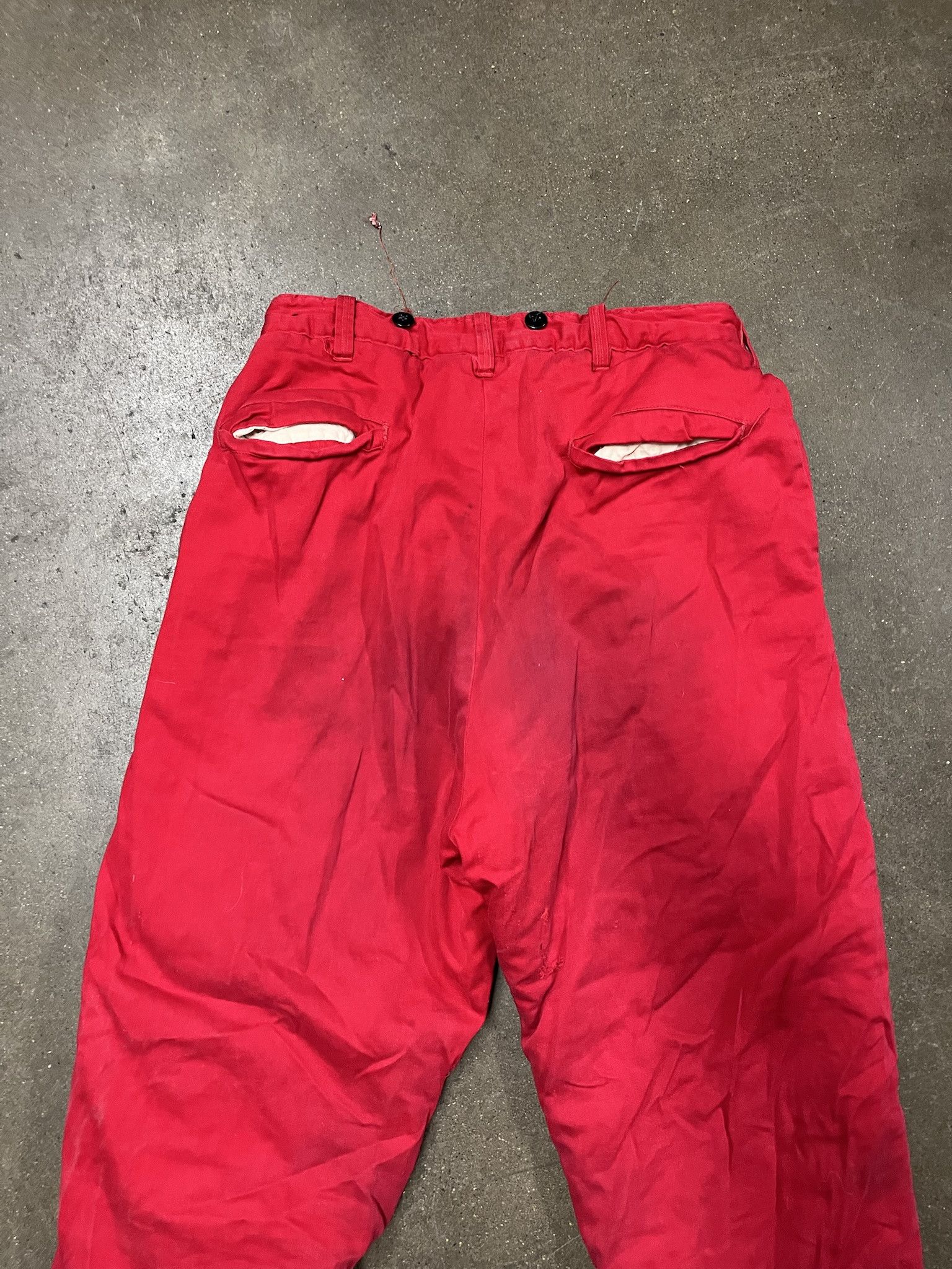 Carhartt Vintae 1960s Red Quilted Lined Snow Pants Size 30 Size US 30 / EU 46 - 6 Thumbnail