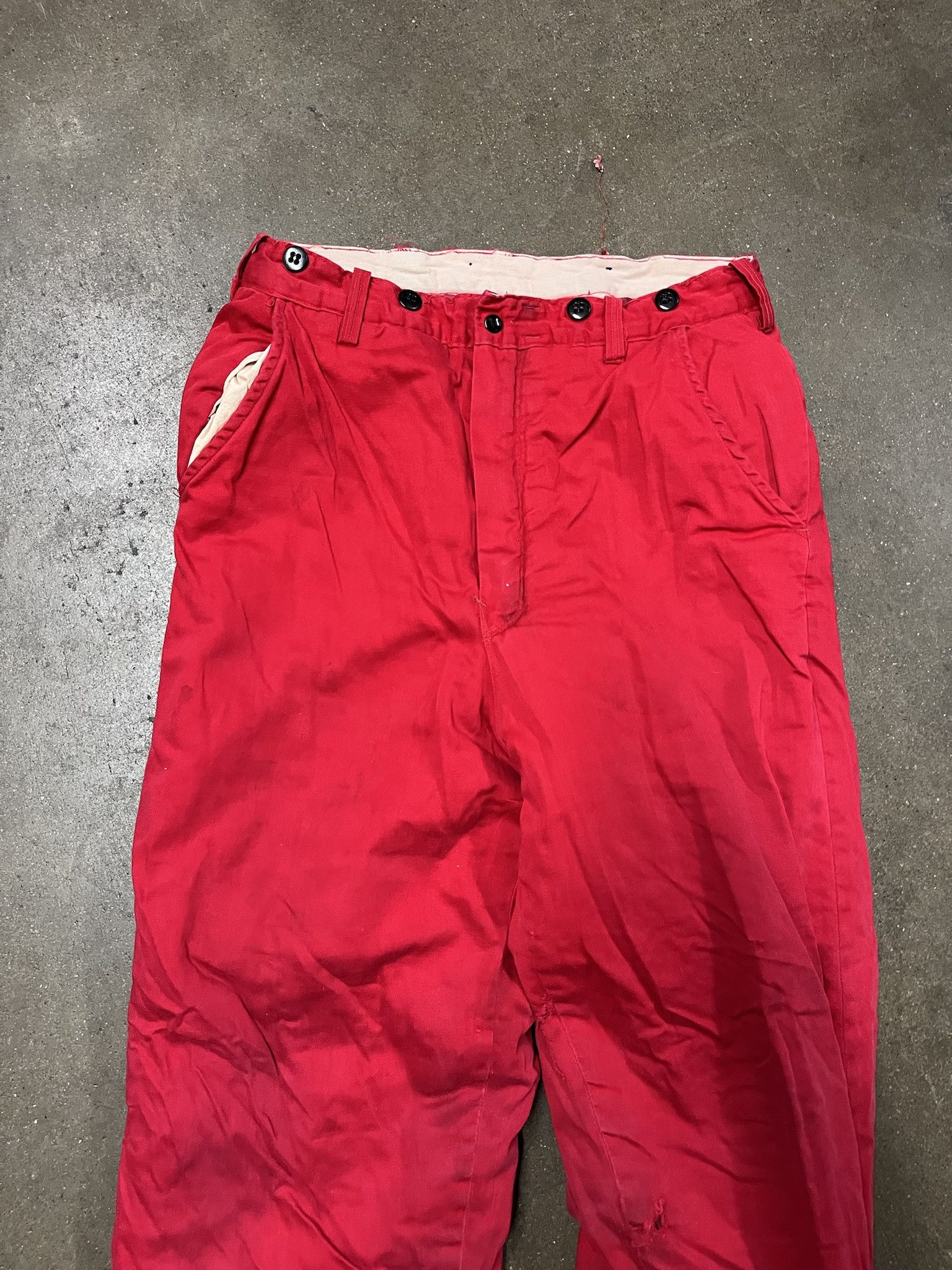 Carhartt Vintae 1960s Red Quilted Lined Snow Pants Size 30 Size US 30 / EU 46 - 2 Thumbnail
