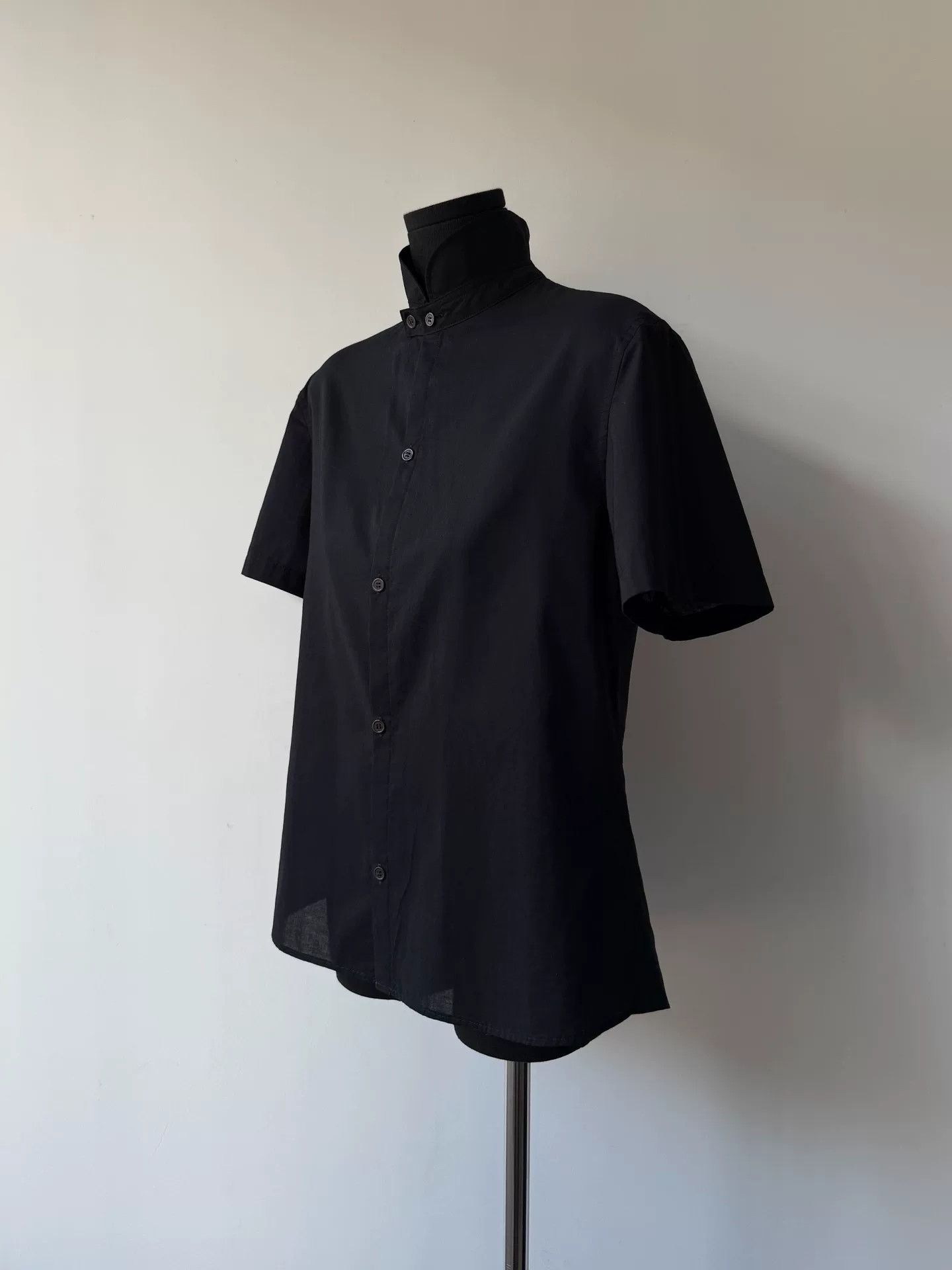 Y's yohji yamamoto y's black short sleeve shirt Size US M / EU 48-50 / 2 - 2 Thumbnail