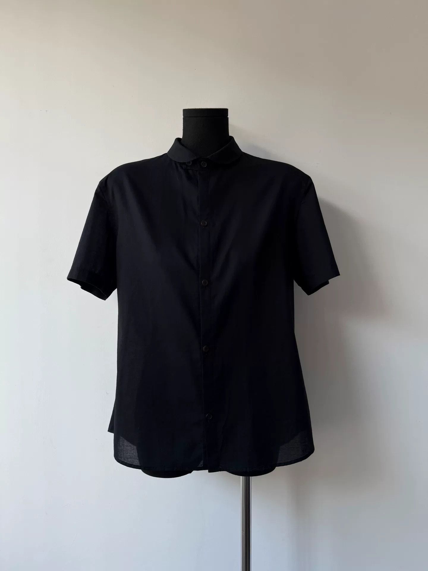 Y's yohji yamamoto y's black short sleeve shirt Size US M / EU 48-50 / 2 - 4 Thumbnail