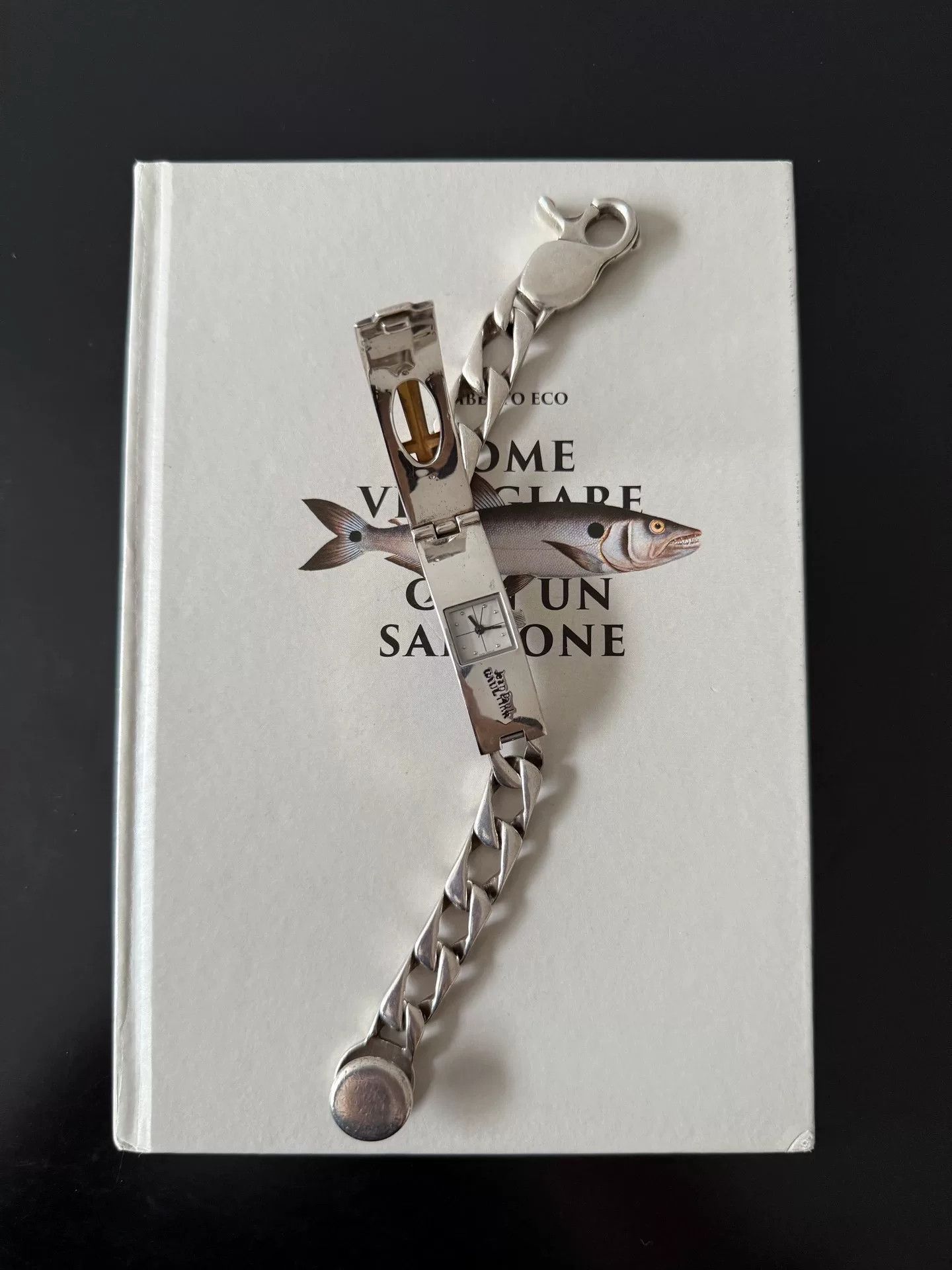 Jean Paul Gaultier silver rare sci-fi cross bracelet watch Size ONE SIZE - 4 Thumbnail