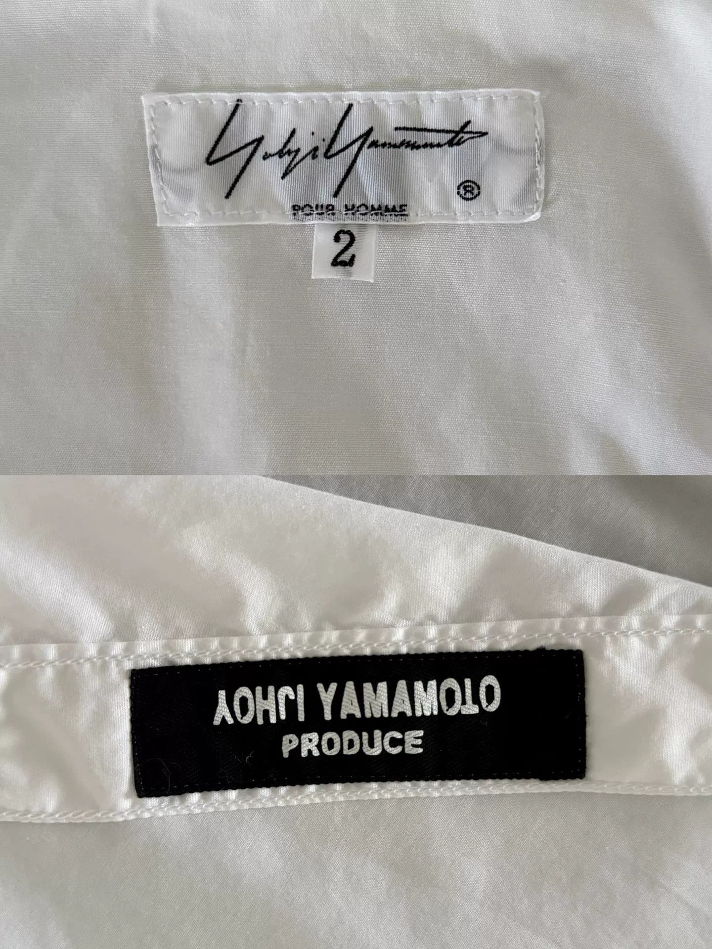 Yohji Yamamoto Yohji Yamamoto White Long Sleeve Shirt Size US L / EU 52-54 / 3 - 6 Thumbnail