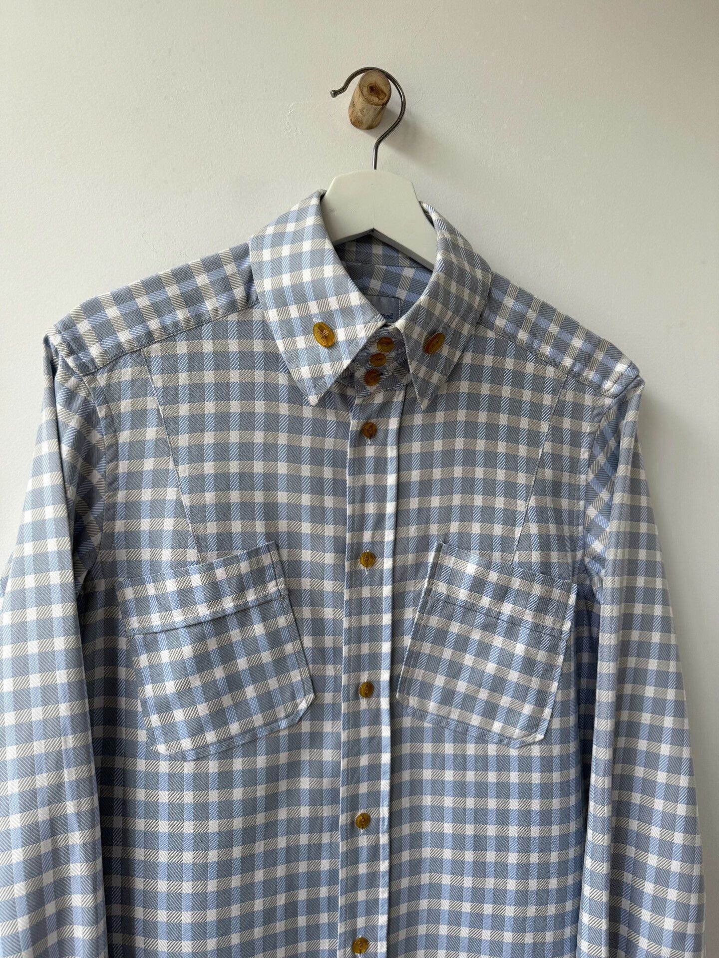 Vivienne Westwood Vivienne Westwood Three-Button Check Shirt Size US M / EU 48-50 / 2 - 3 Thumbnail