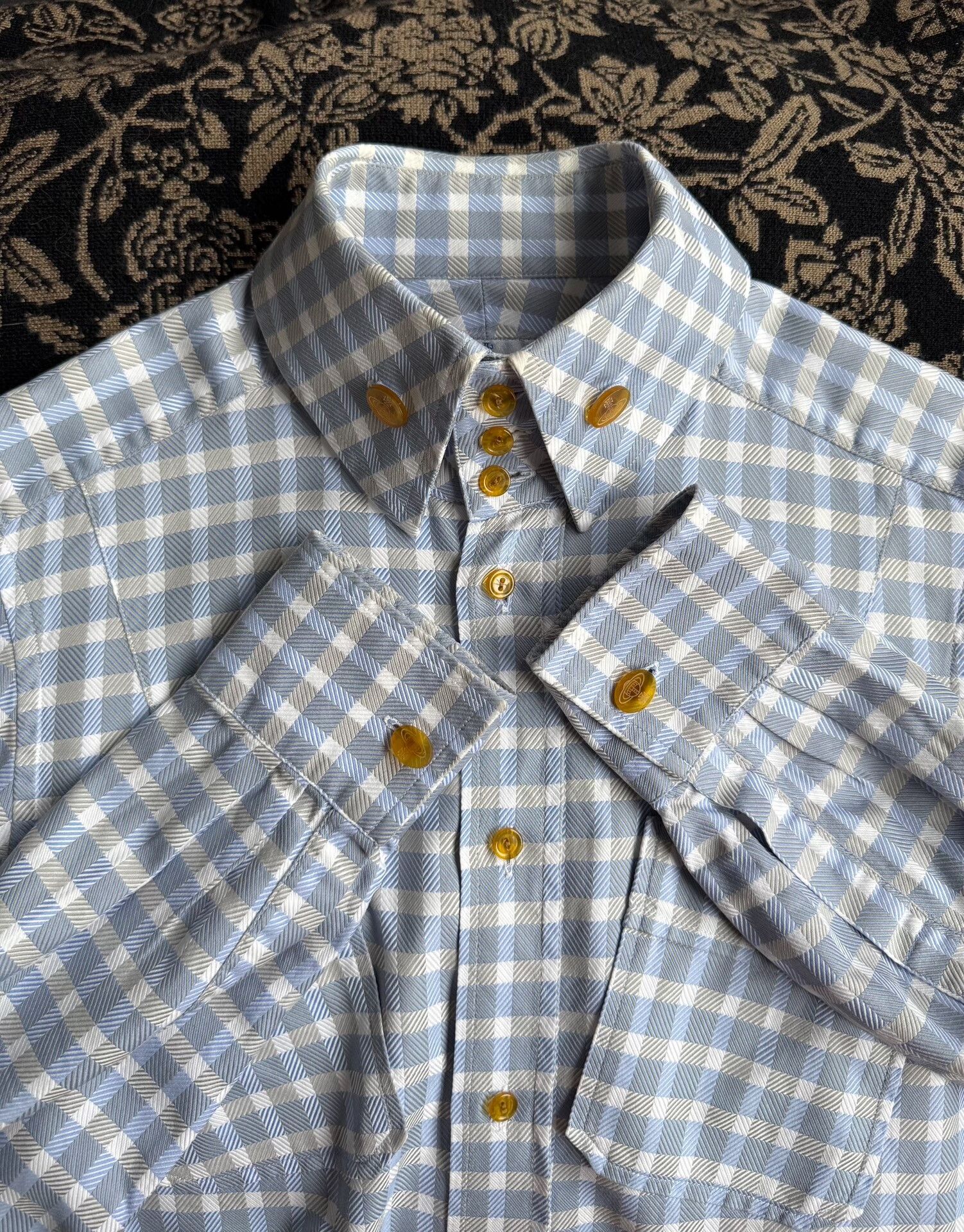 Vivienne Westwood Vivienne Westwood Three-Button Check Shirt Size US M / EU 48-50 / 2 - 5 Thumbnail