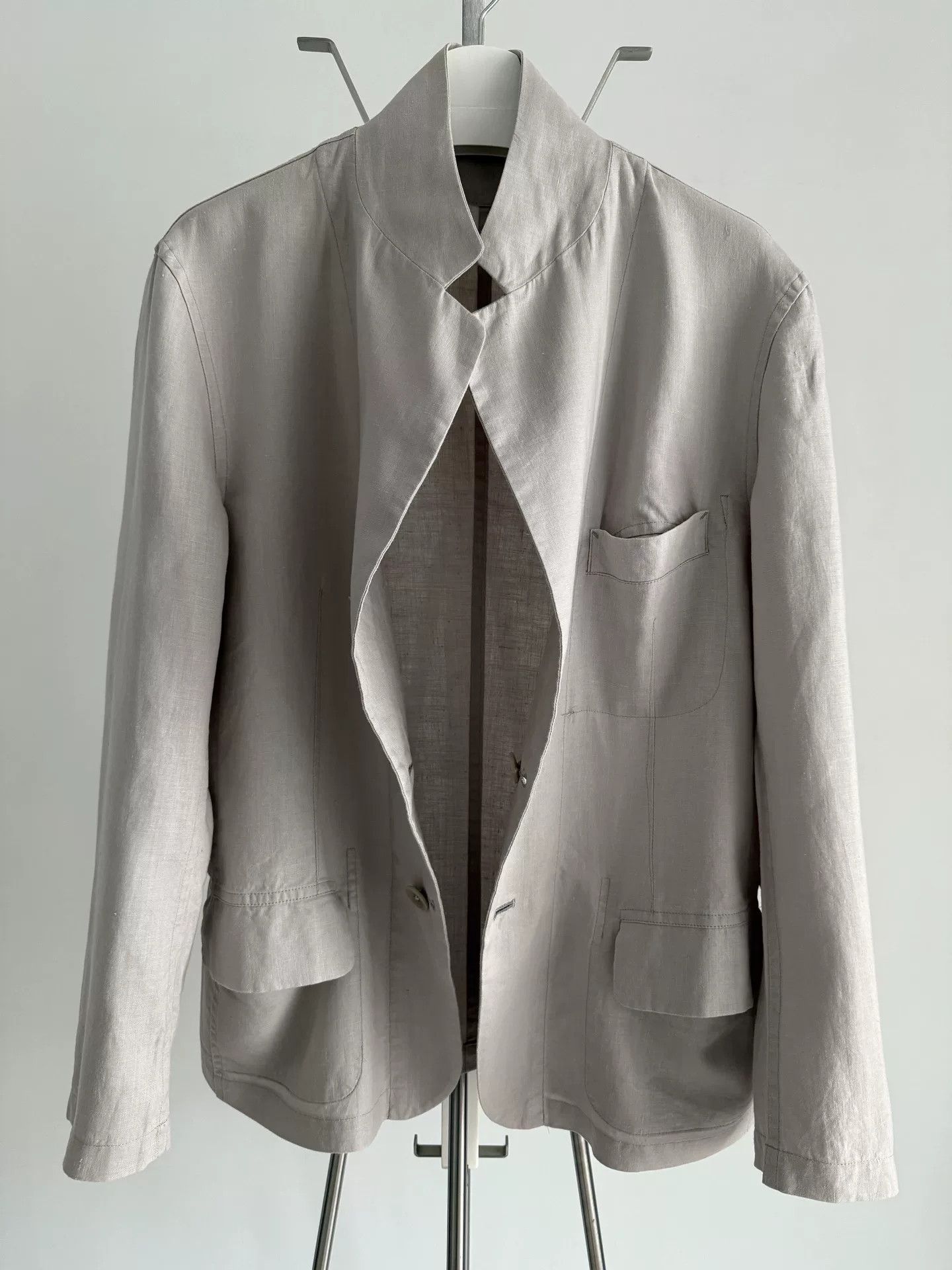 Yohji Yamamoto Yohji Yamamoto Linen Jacket for Men Size US L / EU 52-54 / 3 - 2 Thumbnail