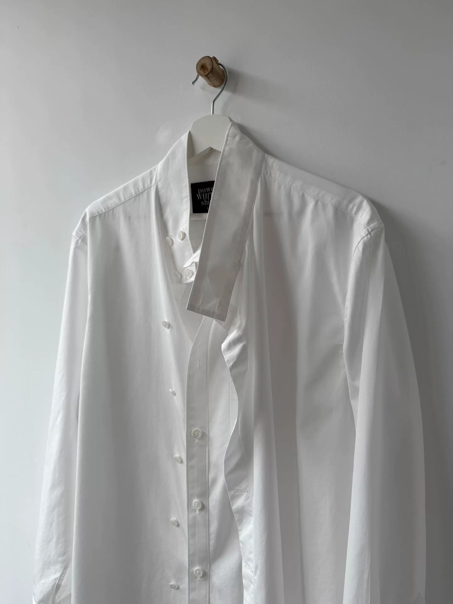 Yohji Yamamoto Yohji Yamamoto White Deconstructed Shirt Size US M / EU 48-50 / 2 - 6 Thumbnail