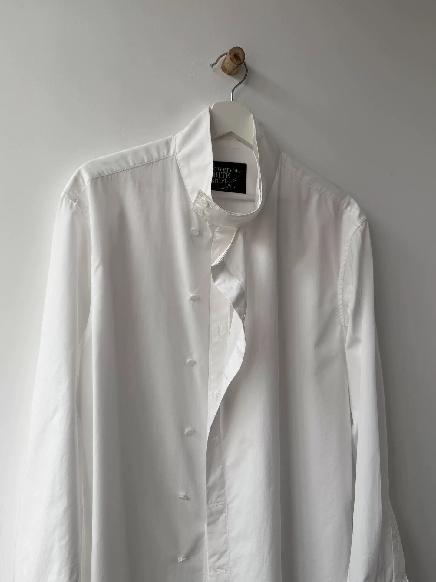 Yohji Yamamoto Yohji Yamamoto White Deconstructed Shirt Size US M / EU 48-50 / 2 - 7 Thumbnail