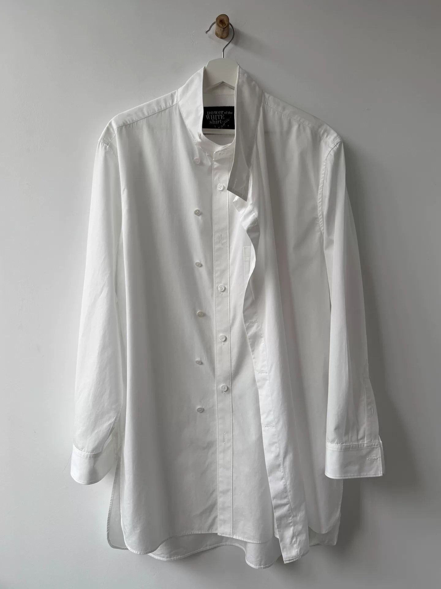 Yohji Yamamoto Yohji Yamamoto White Deconstructed Shirt Size US M / EU 48-50 / 2 - 3 Thumbnail