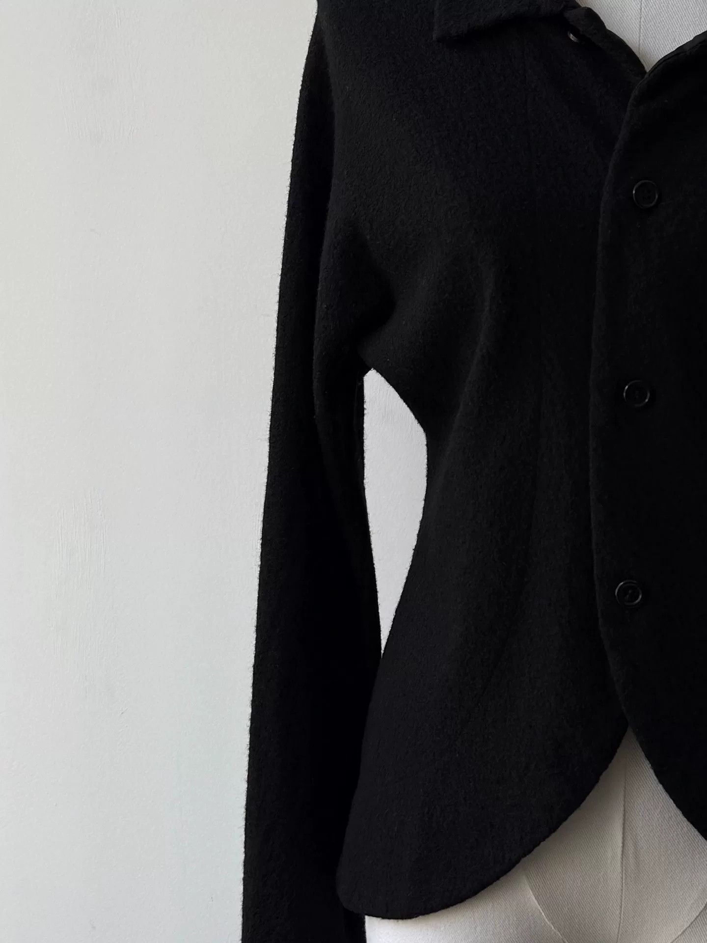 Yohji Yamamoto yohji yamamoto black wool short jacket Size M / US 6-8 / IT 42-44 - 5 Thumbnail