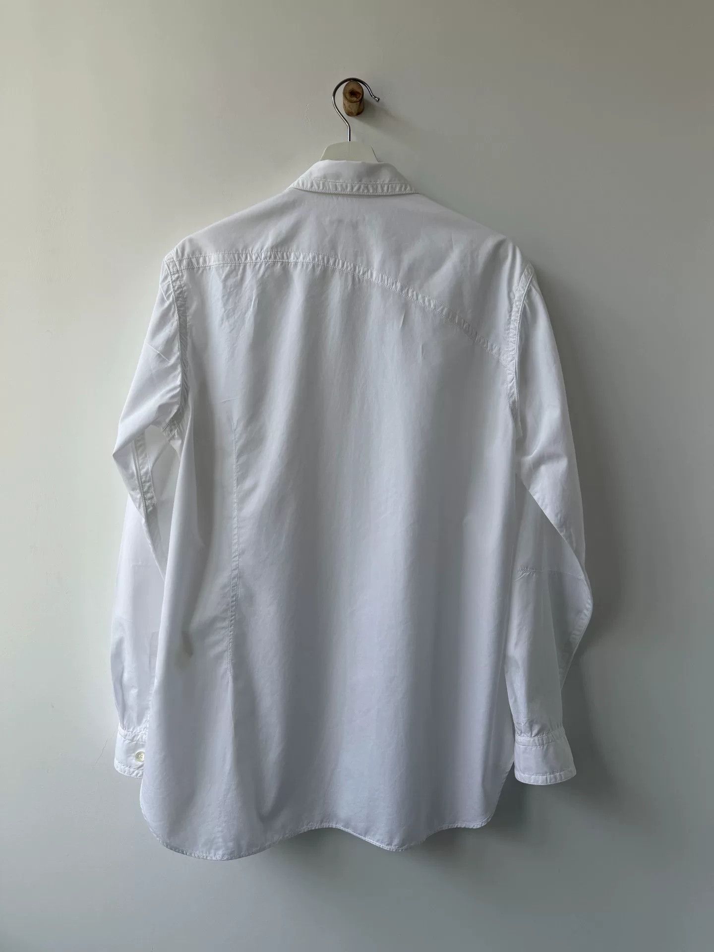 Yohji Yamamoto Yohji Yamamoto Pour Homme White Shirt Size US L / EU 52-54 / 3 - 7 Thumbnail