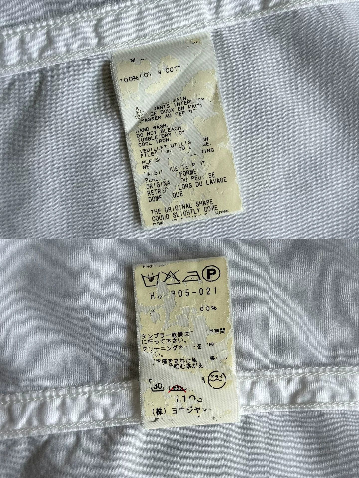 Yohji Yamamoto Yohji Yamamoto Pour Homme White Shirt Size US L / EU 52-54 / 3 - 9 Thumbnail