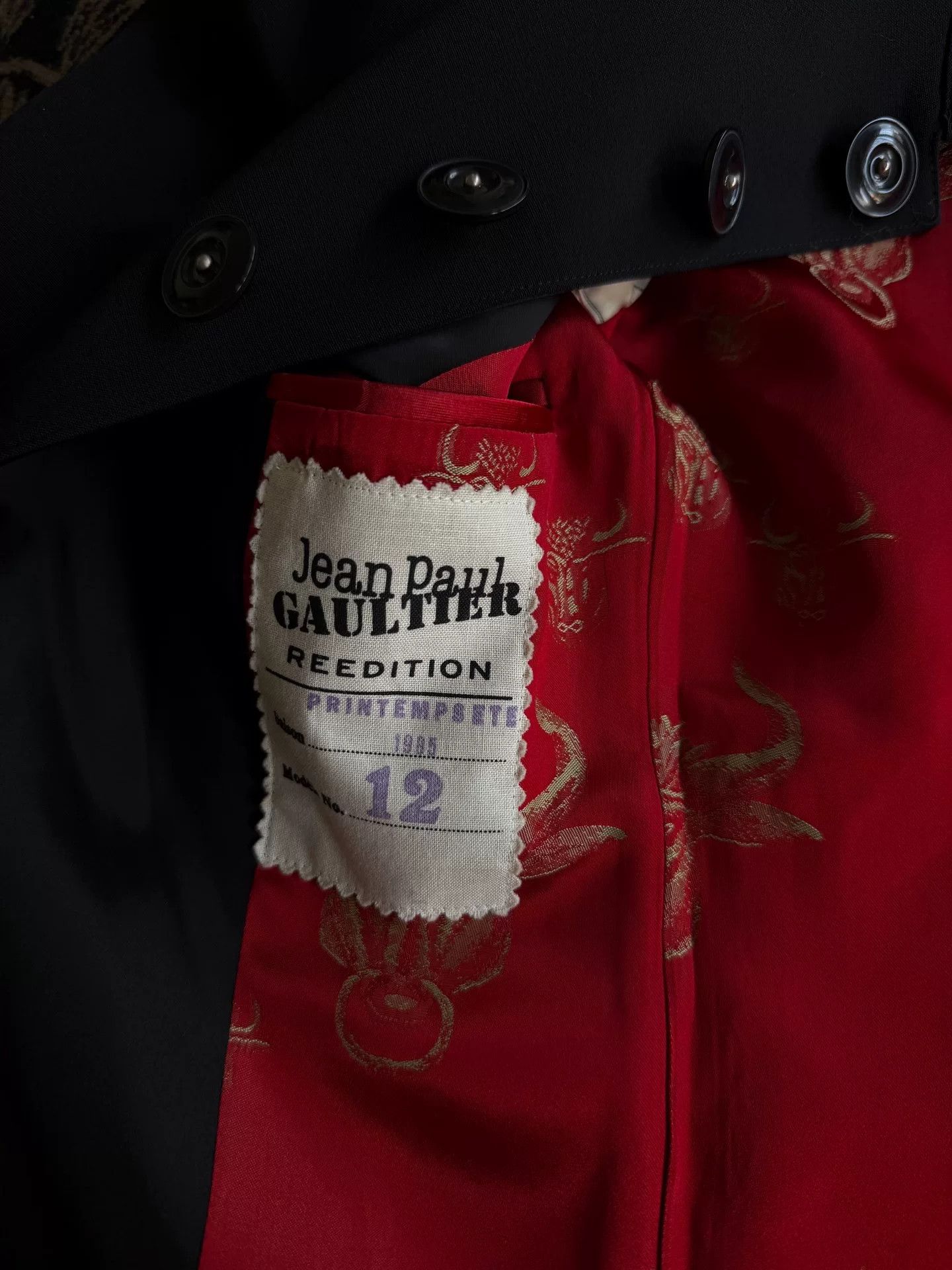 Jean Paul Gaultier Jean Paul Gaultier Black Wool Outerwear Jacket Size M / US 6-8 / IT 42-44 - 5 Thumbnail
