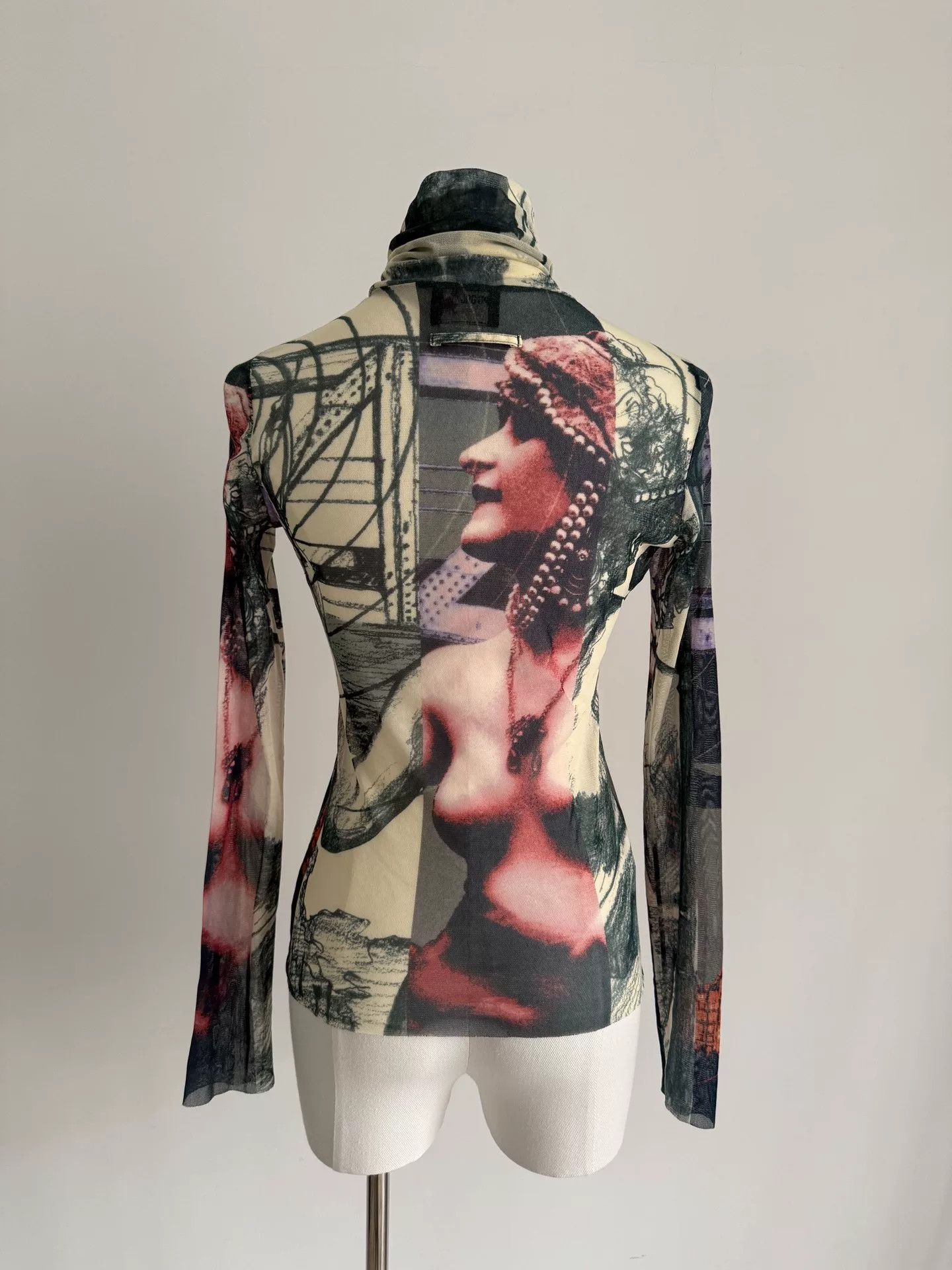 Jean Paul Gaultier Jean Paul Gaultier Sheer Graphic Top Size M / US 6-8 / IT 42-44 - 6 Thumbnail