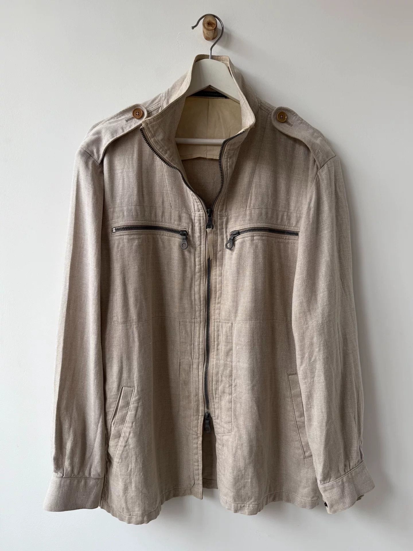 Y's for Men Yohji Yamamoto Y's Men Linen Jacket Size US M / EU 48-50 / 2 - 2 Thumbnail