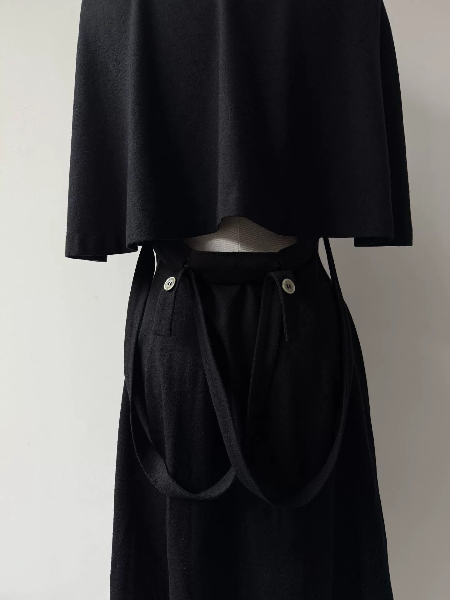Y's Yohji Yamamoto Y's Black Cape Coat Size ONE SIZE - 2 Thumbnail