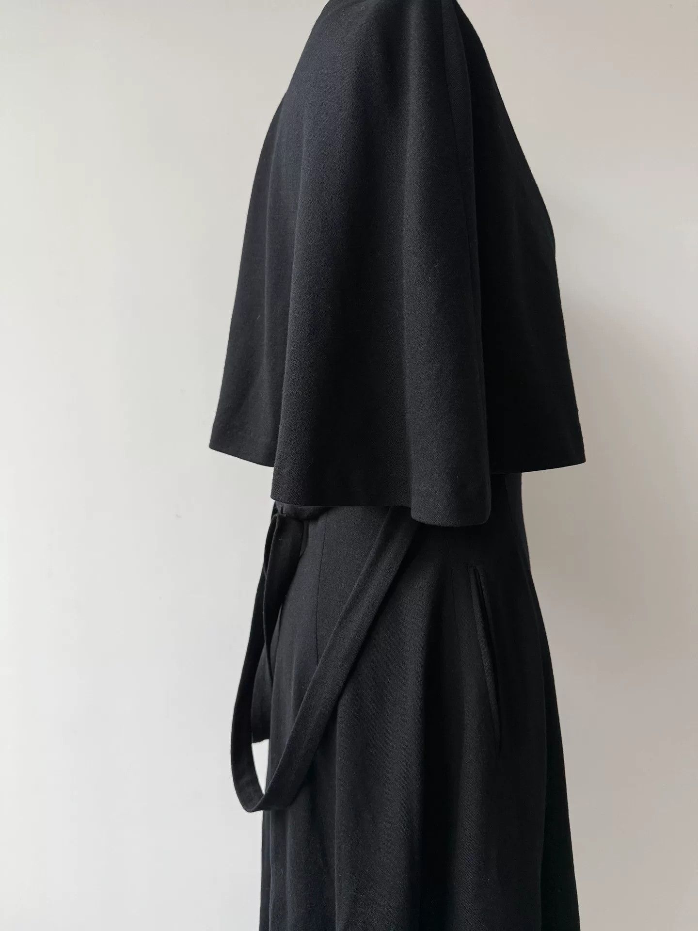 Y's Yohji Yamamoto Y's Black Cape Coat Size ONE SIZE - 5 Thumbnail