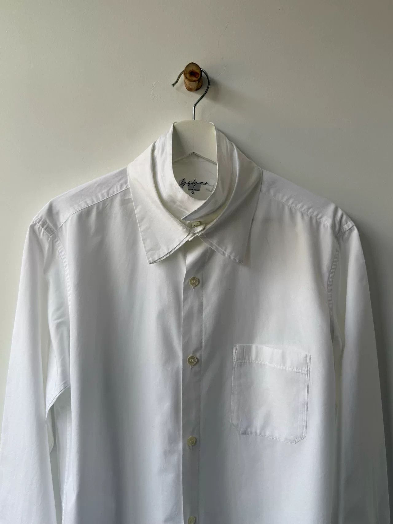Yohji Yamamoto Yohji Yamamoto Multi-Collar White Shirt Size US L / EU 52-54 / 3 - 4 Thumbnail