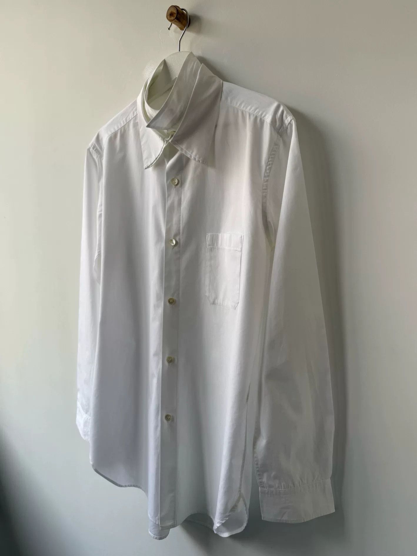 Yohji Yamamoto Yohji Yamamoto Multi-Collar White Shirt Size US L / EU 52-54 / 3 - 2 Thumbnail