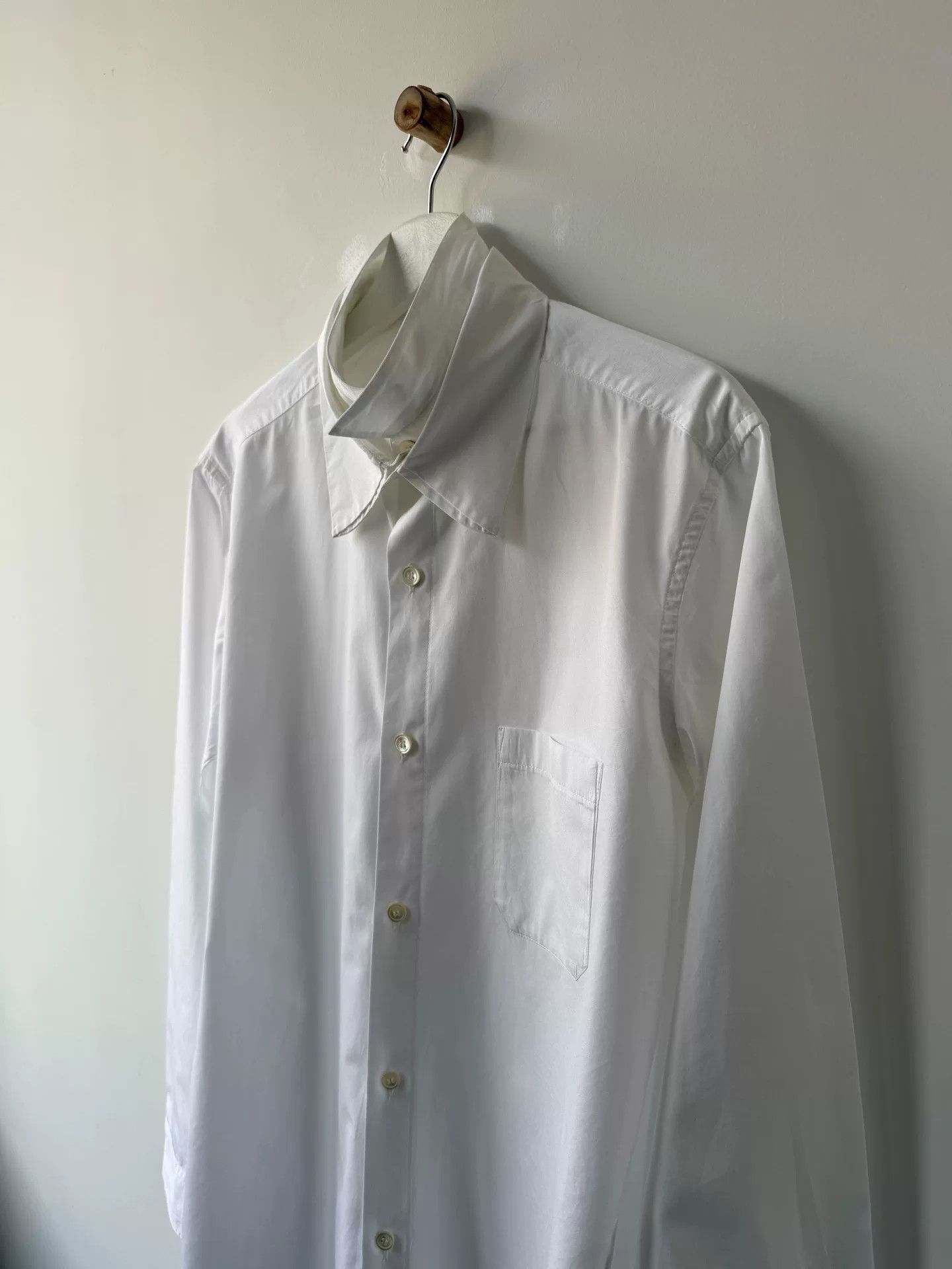 Yohji Yamamoto Yohji Yamamoto Multi-Collar White Shirt Size US L / EU 52-54 / 3 - 3 Thumbnail