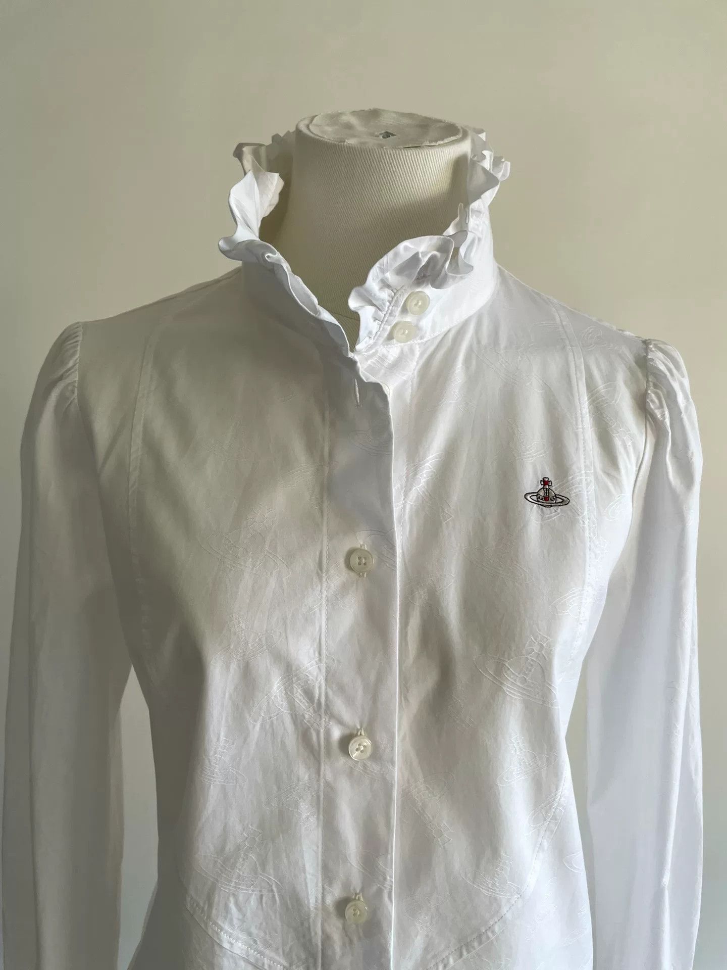 Vivienne Westwood vivienne westwood ruffled collar embroidered shirt Size S / US 4 / IT 40 - 4 Thumbnail