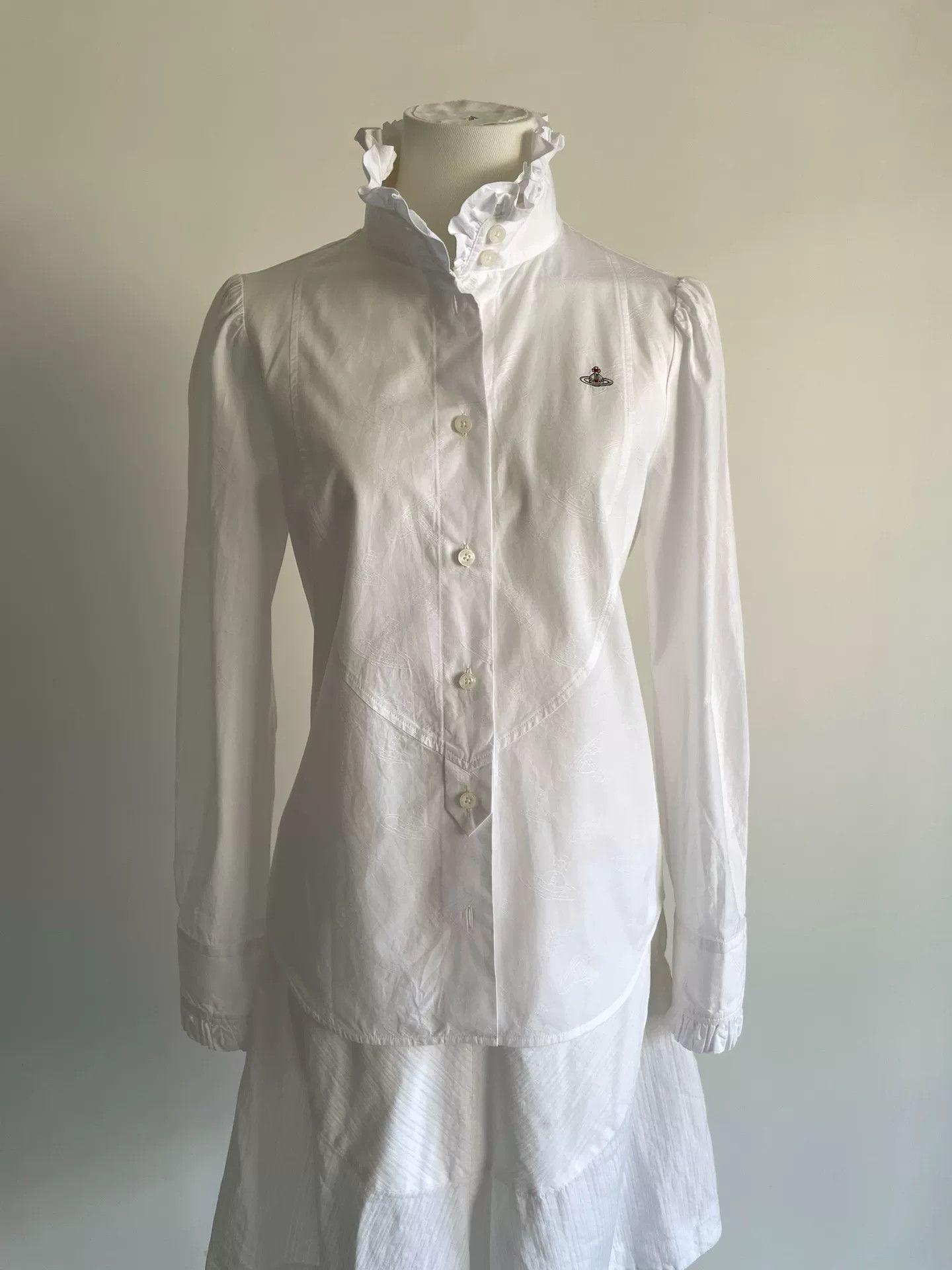 Vivienne Westwood vivienne westwood ruffled collar embroidered shirt Size S / US 4 / IT 40 - 3 Thumbnail