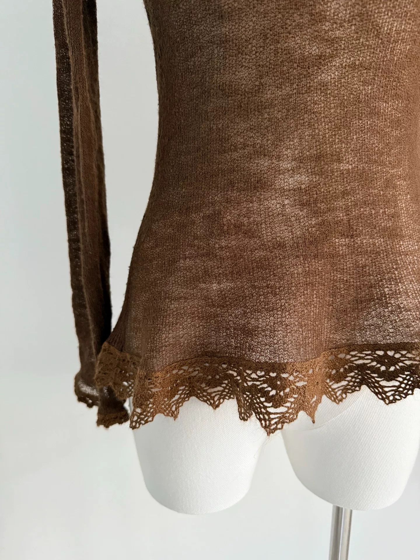Jean Paul Gaultier Jean Paul Gaultier Lace Trim Top Size ONE SIZE - 4 Thumbnail