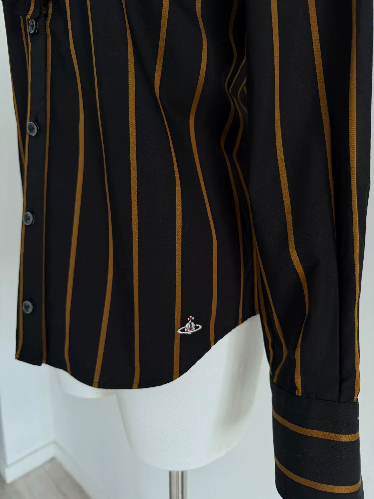 Vivienne Westwood vivienne westwood black gold ruffled shirt Size S / US 4 / IT 40 - 4 Thumbnail