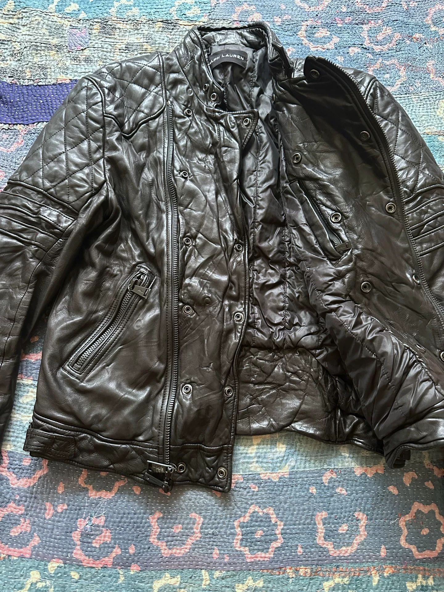 Ralph Lauren Black Label ralph lauren black label motorcycle leather jacket Size US M / EU 48-50 / 2 - 7 Thumbnail