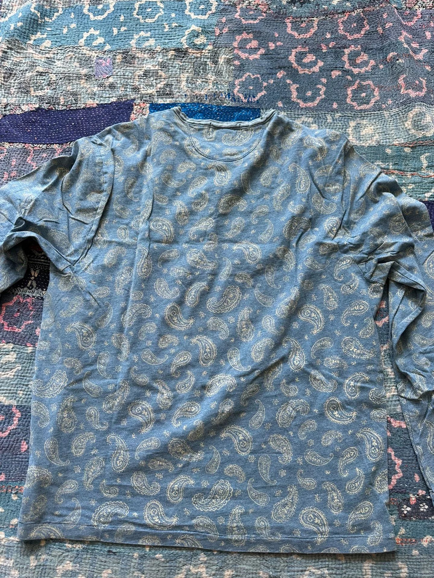 RRL Ralph Lauren ralph lauren paisley print long sleeve tee Size US XL / EU 56 / 4 - 2 Thumbnail