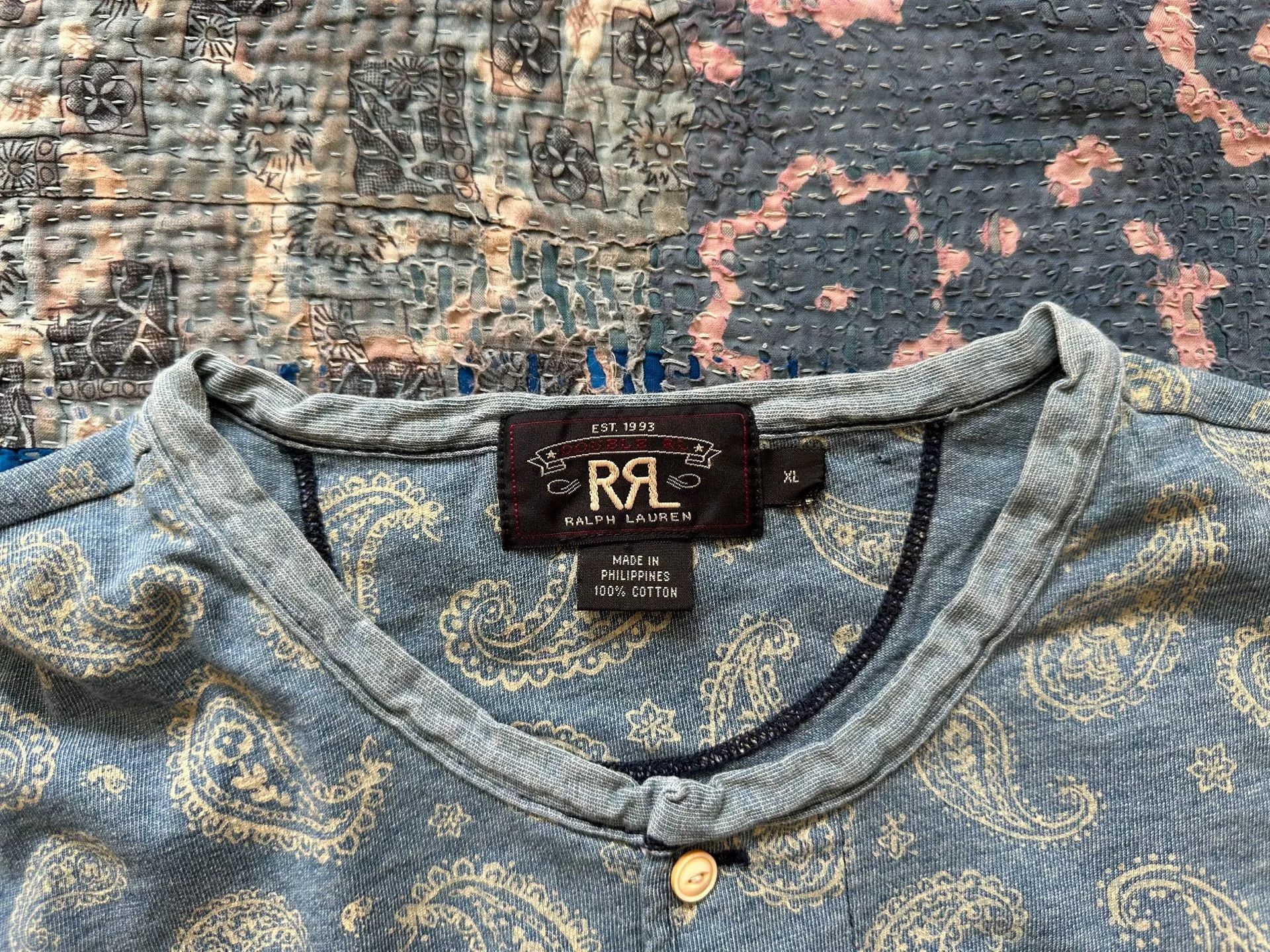 RRL Ralph Lauren ralph lauren paisley print long sleeve tee Size US XL / EU 56 / 4 - 3 Thumbnail