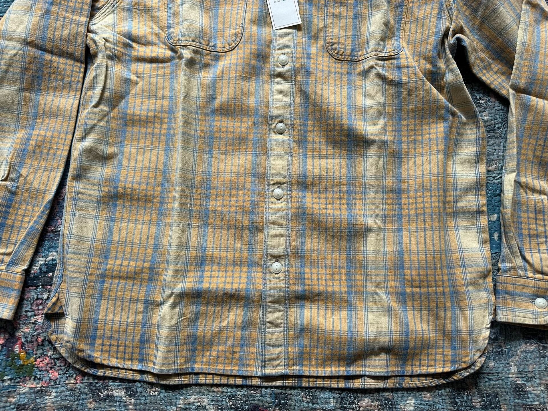 RRL Ralph Lauren rrl striped work shirt in size large Size US L / EU 52-54 / 3 - 4 Thumbnail